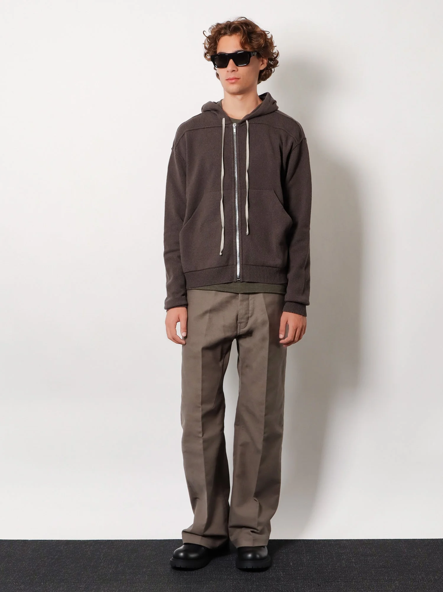 Rick Owens Cashmere Hooded Sweatshirt - Image 2