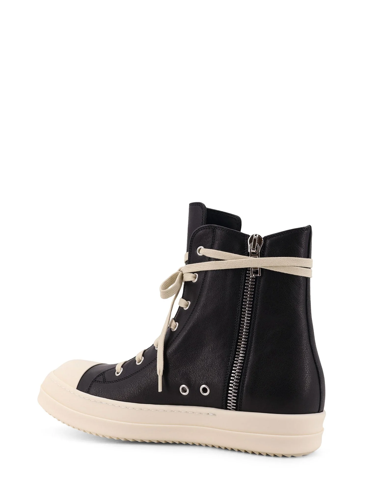 Rick Owens Leather Sneakers - Image 4