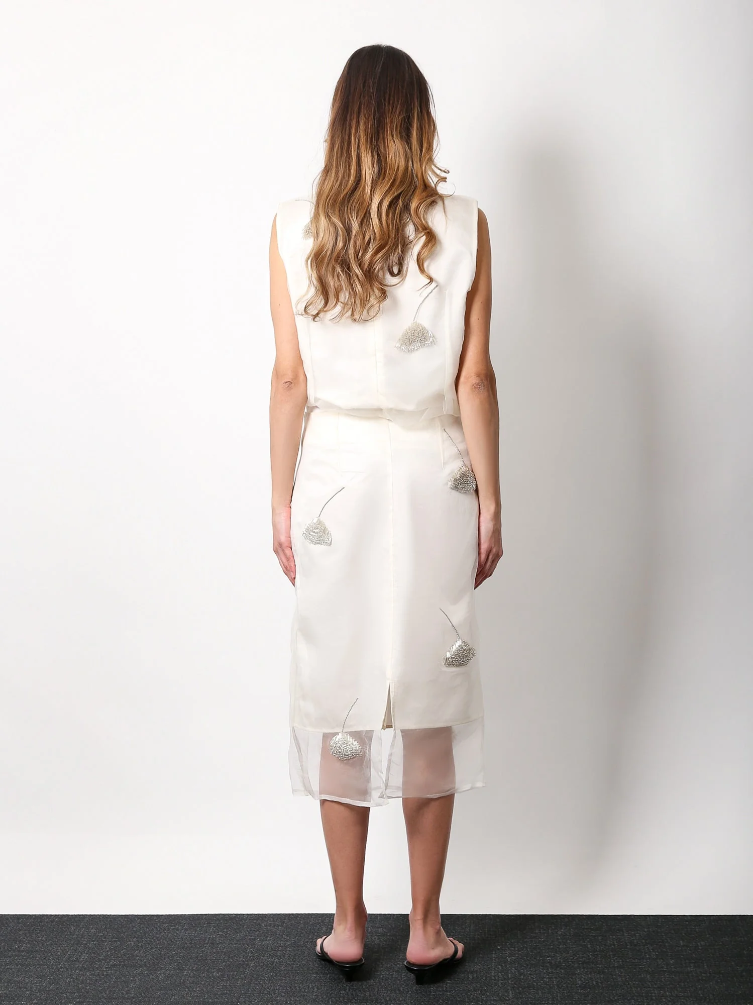 Rohe Silk Skirt With Jewel Details - Image 3