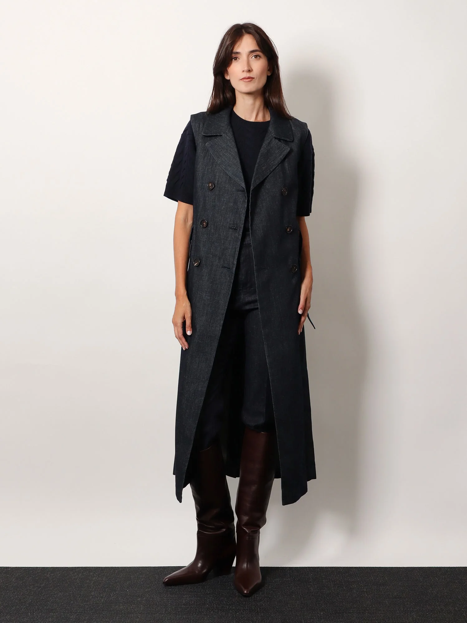 'S Max Mara Greta Midi Denim Dress - Image 2