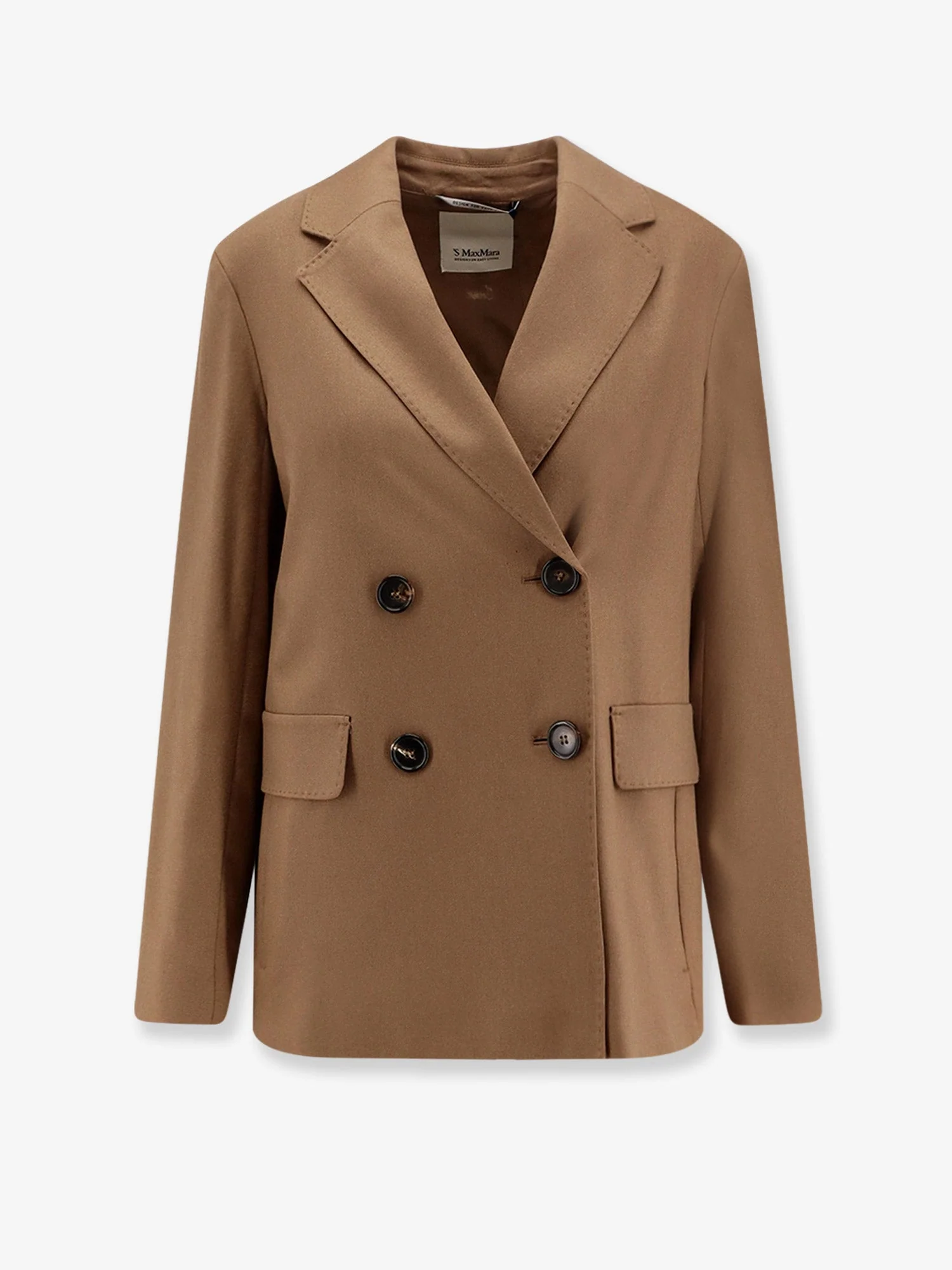 'S Max Mara Lena Double-Breasted Virgin Wool Blazer