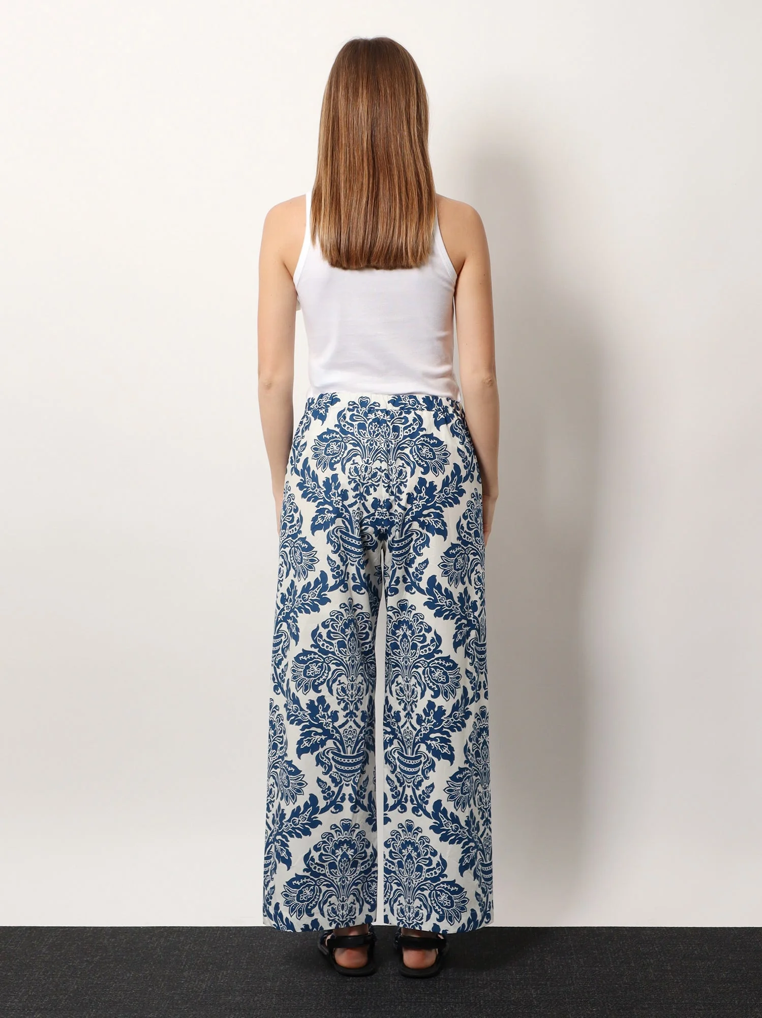 'S Max Mara Merano Cotton Trouser With Floral Print - Image 3