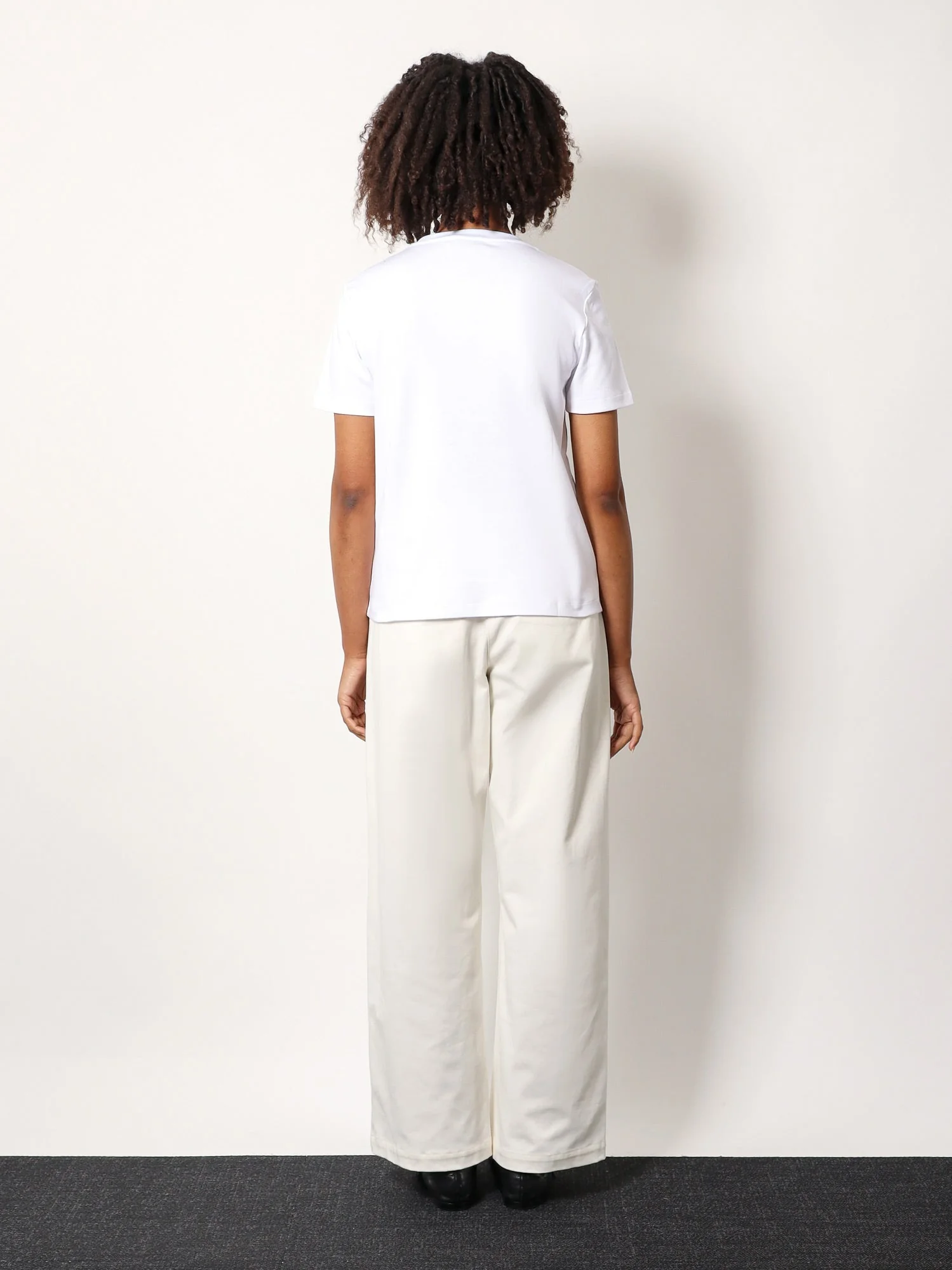 'S Max Mara Quieto Cotton T-Shirt With Print On The Front - Image 4
