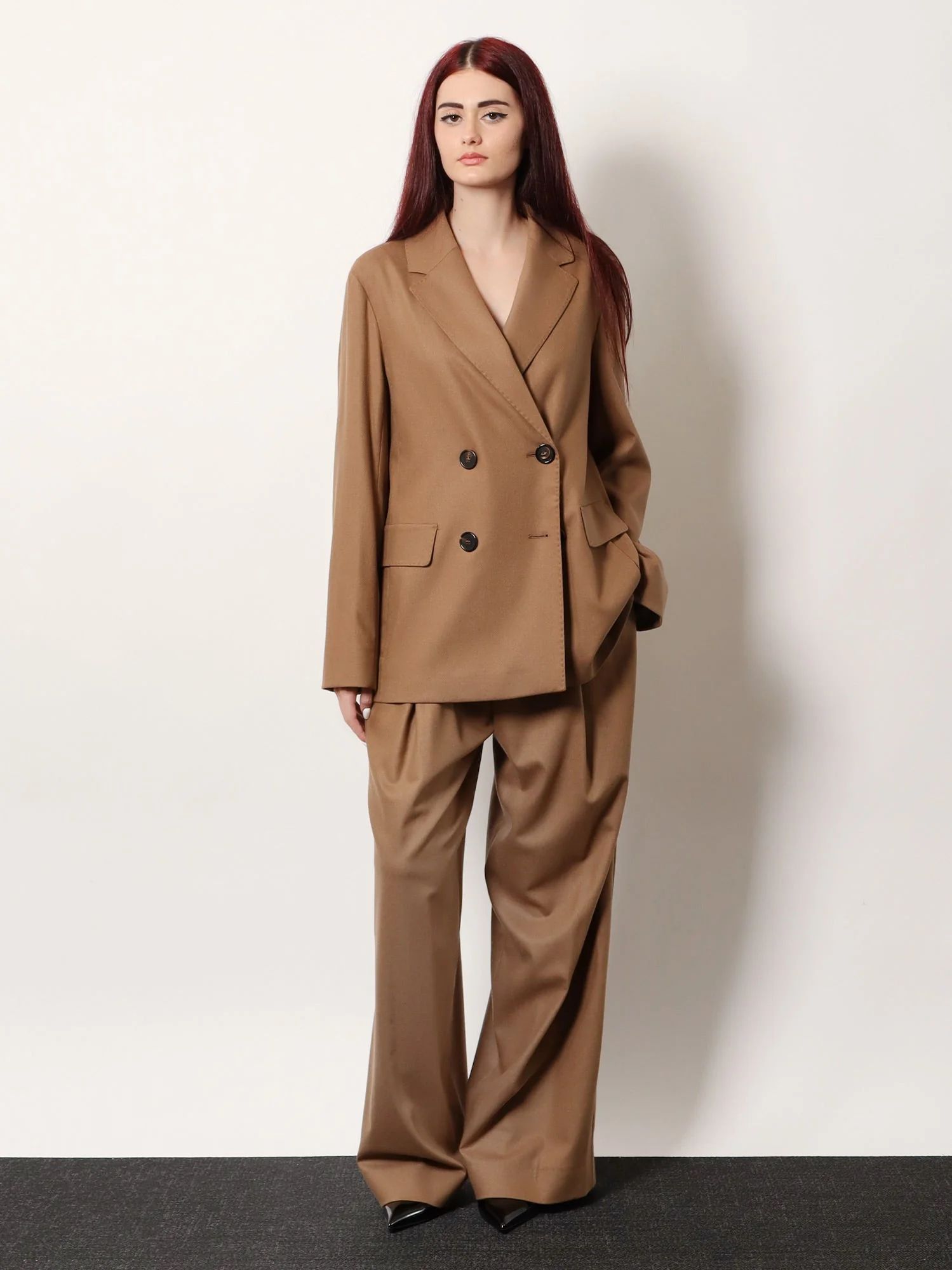 'S Max Mara Titty Virgin Wool Trousers - Image 2