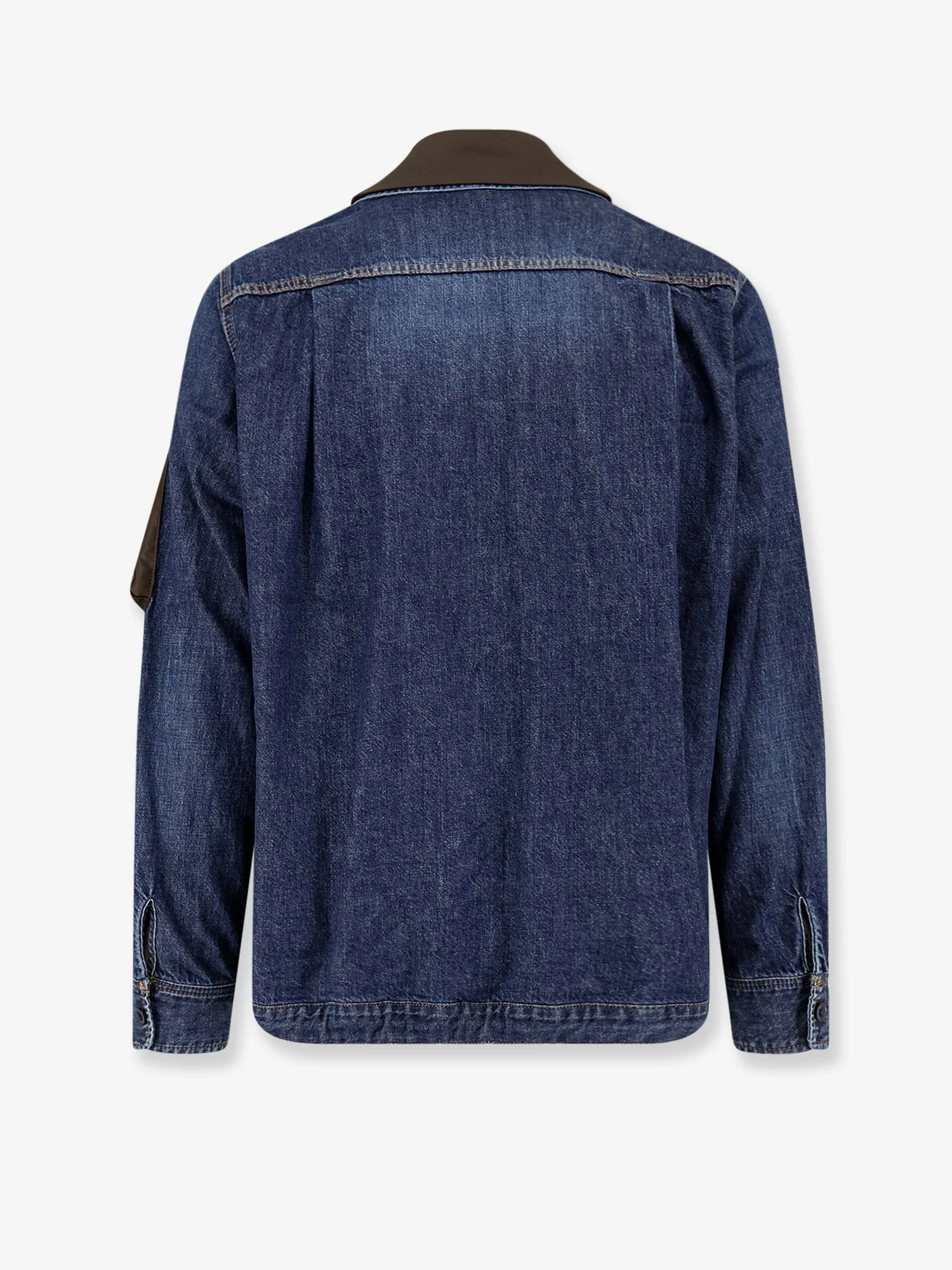 Sacai Denim Jacket With Nylon Inserts - Image 2