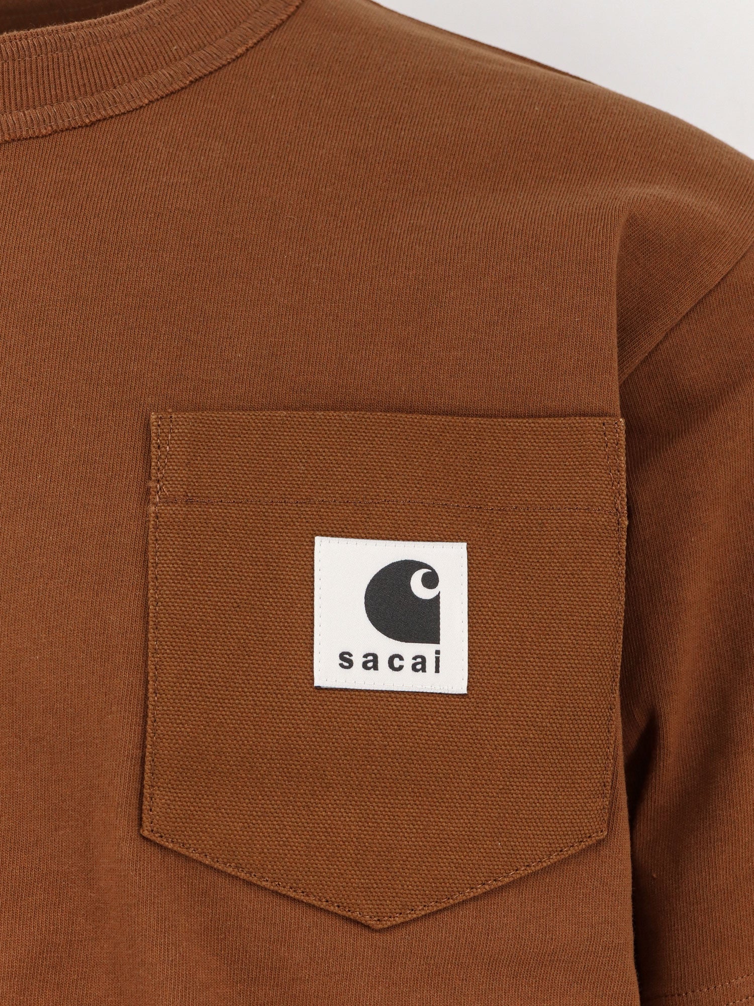 Sacai X Carhartt Wip Carhartt Wip Cotton Jersey L/S T-Shirt - Image 6