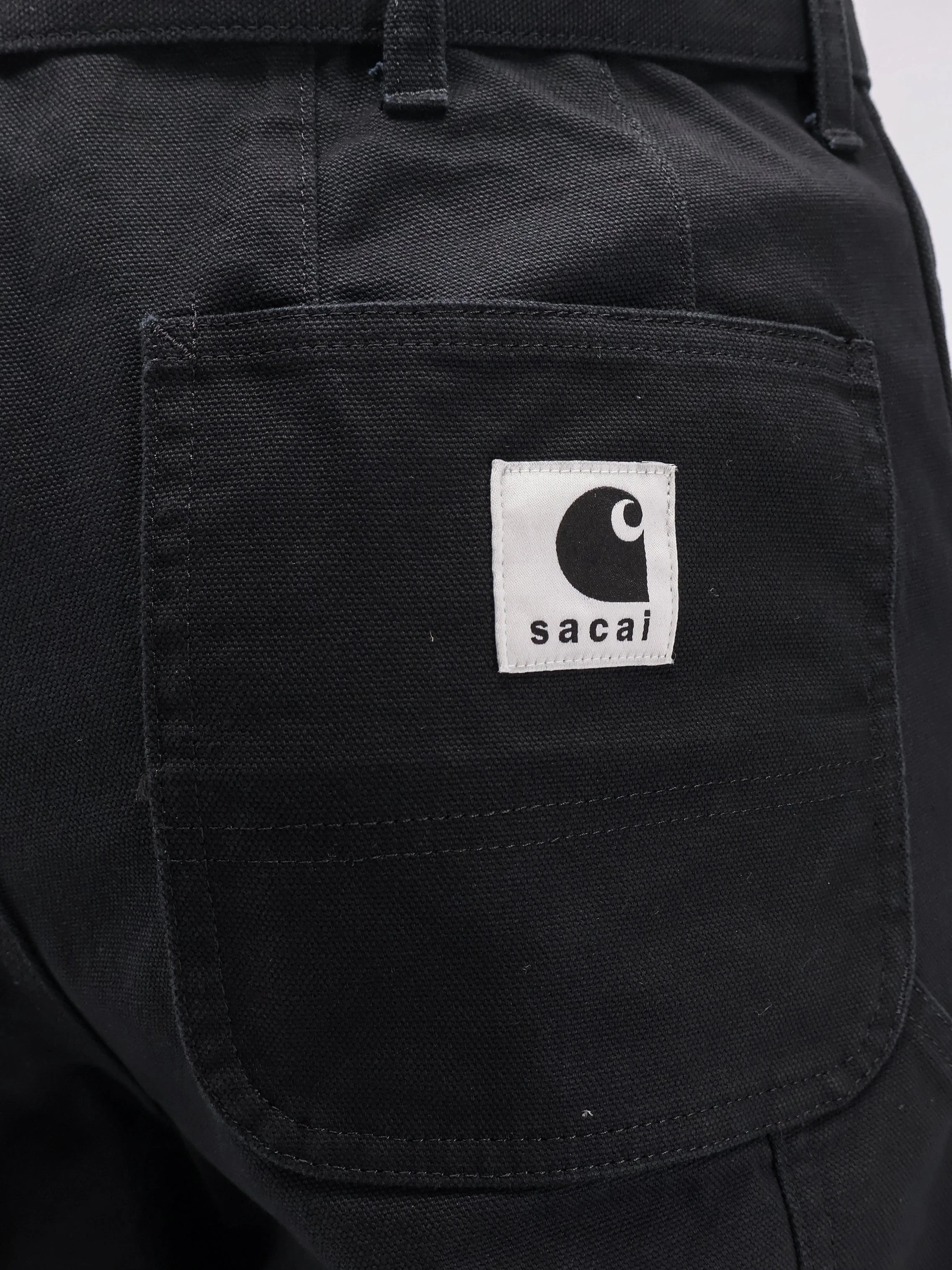 Sacai X Carhartt Wip Carhartt Wip Duck Cotton Trousers - Image 3