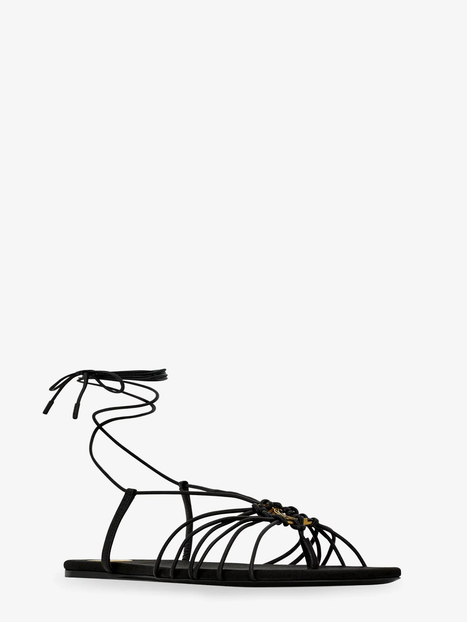 Saint Laurent Babylone Leather Sandals - Image 2