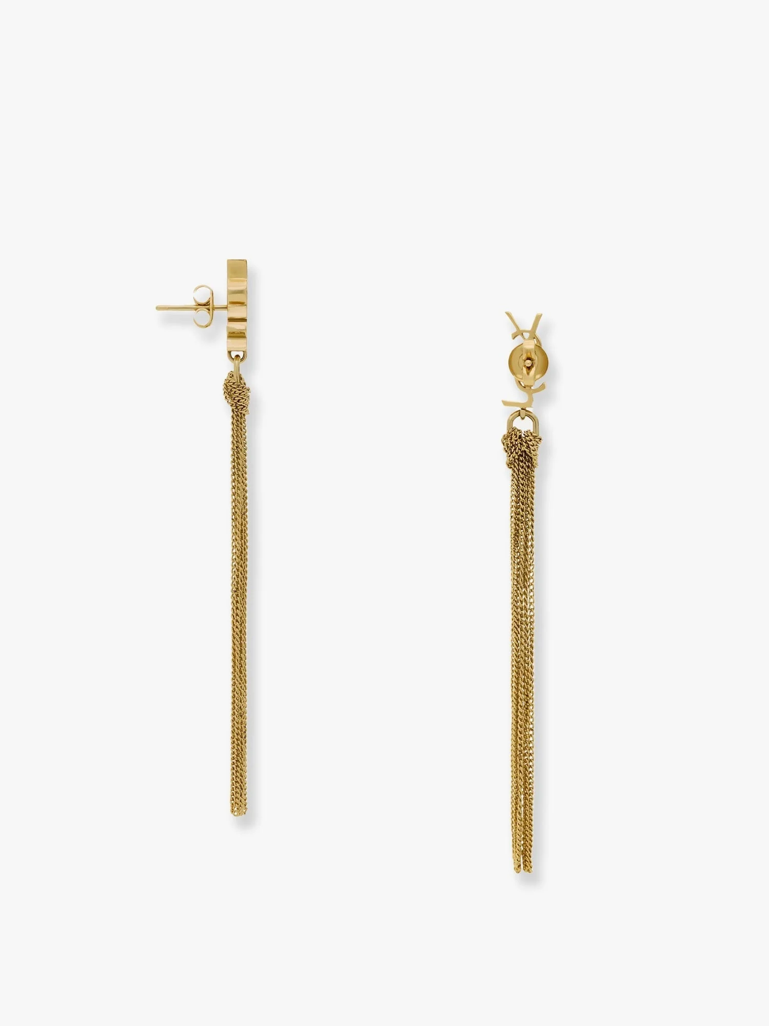 Saint Laurent Cassandre Metal Earrings - Image 3
