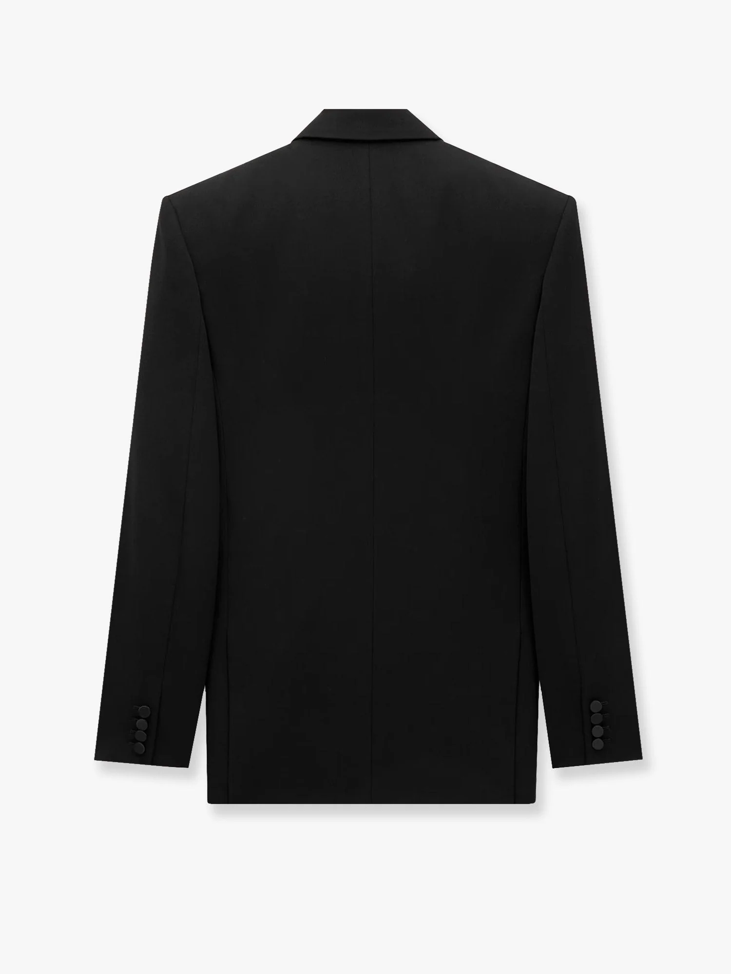 Saint Laurent Certified Wool Tuxedo Blazer With Silk Lining - Image 4