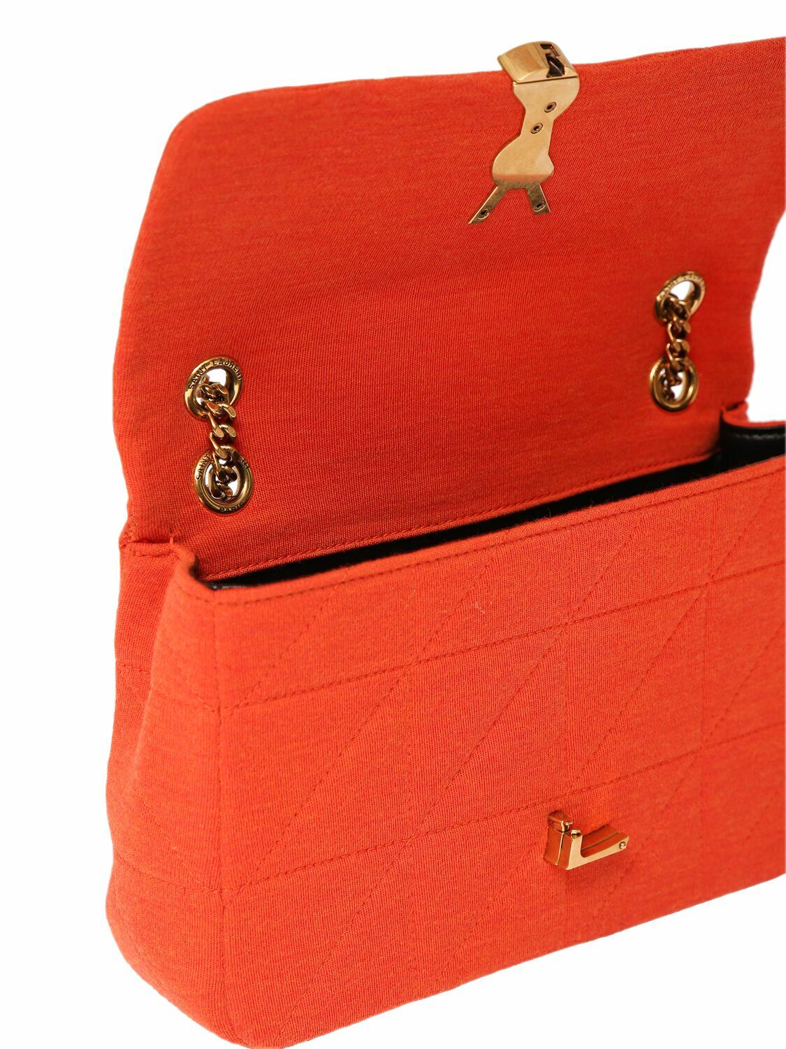 Saint Laurent Coral Jersey Medium Jamie Shoulder Bag - Image 4