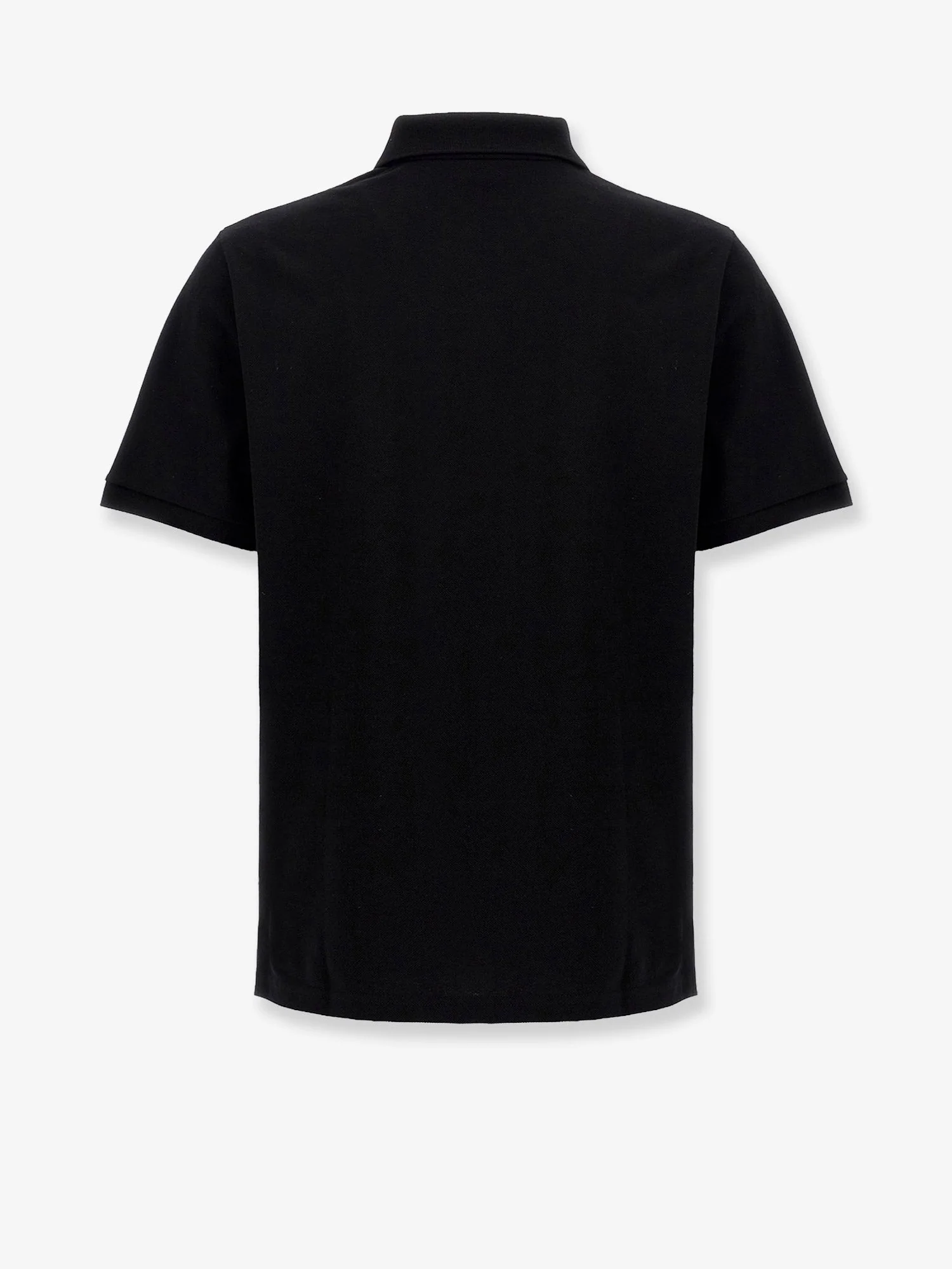 Saint Laurent Cotton Blend Polo Shirt With Cassandre Embroidery - Image 2