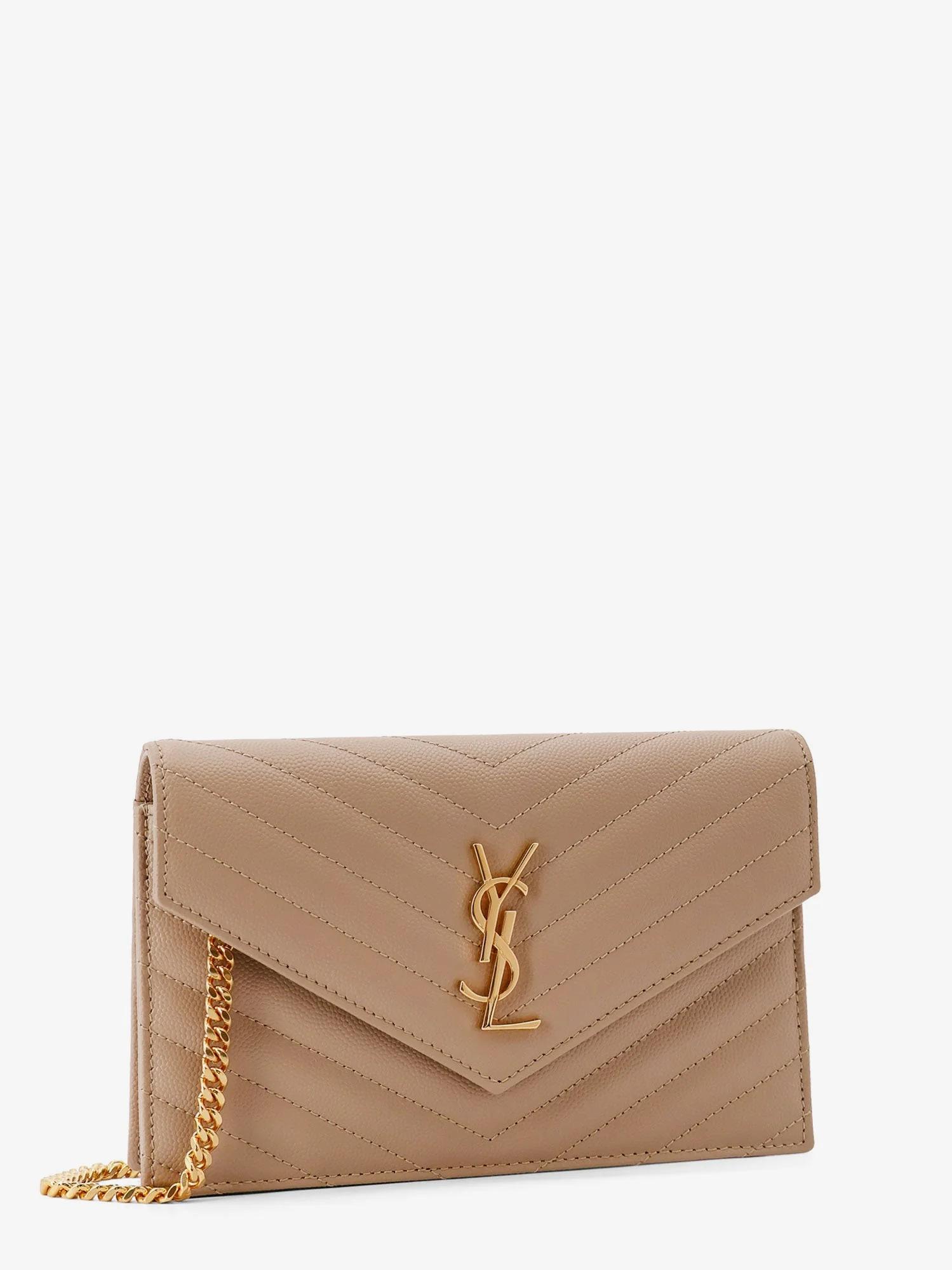 Saint Laurent Envelope Grain-De-Poudre Leather Clutch Bag - Image 13