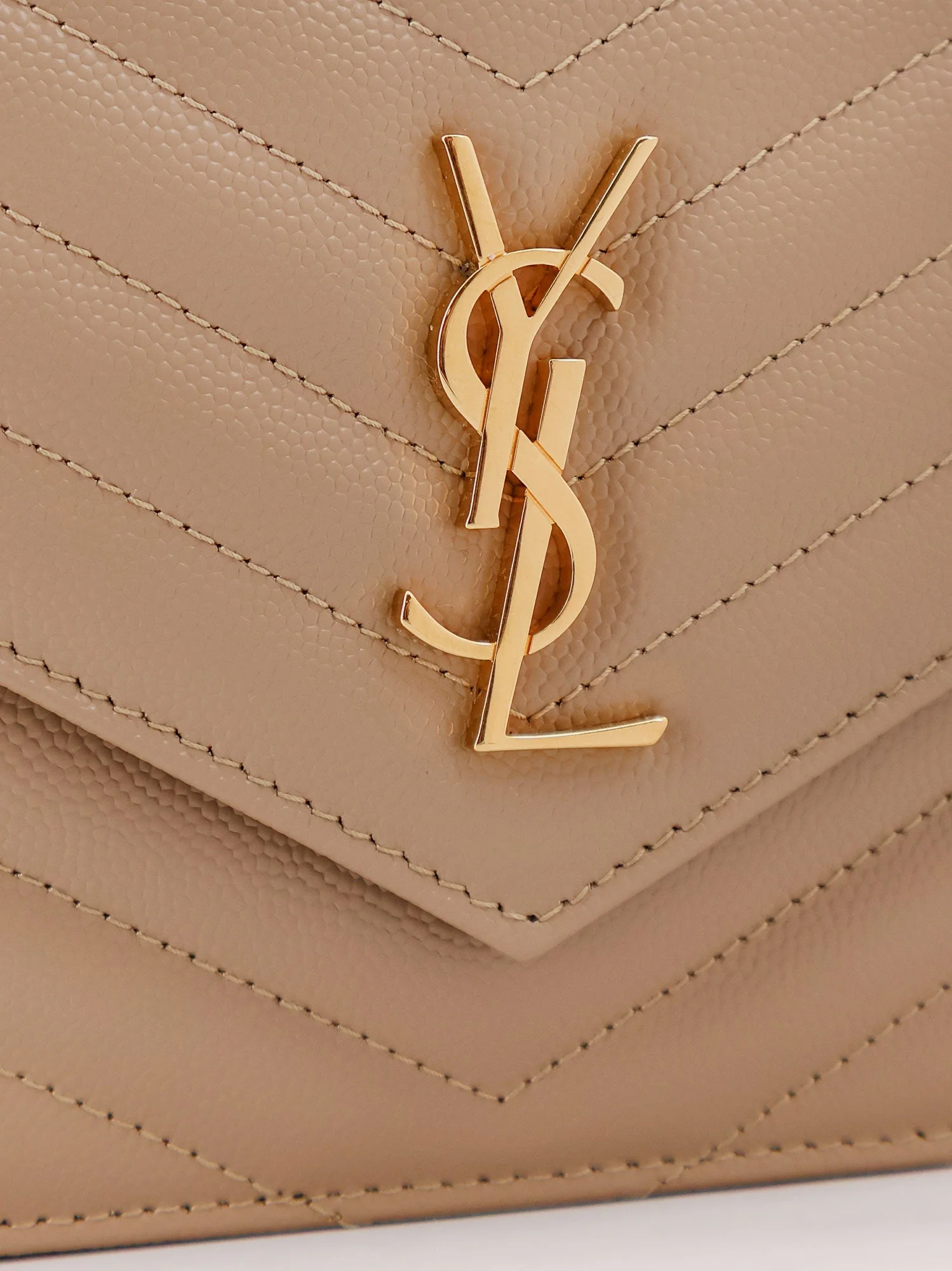 Saint Laurent Envelope Grain-De-Poudre Leather Clutch Bag - Image 15