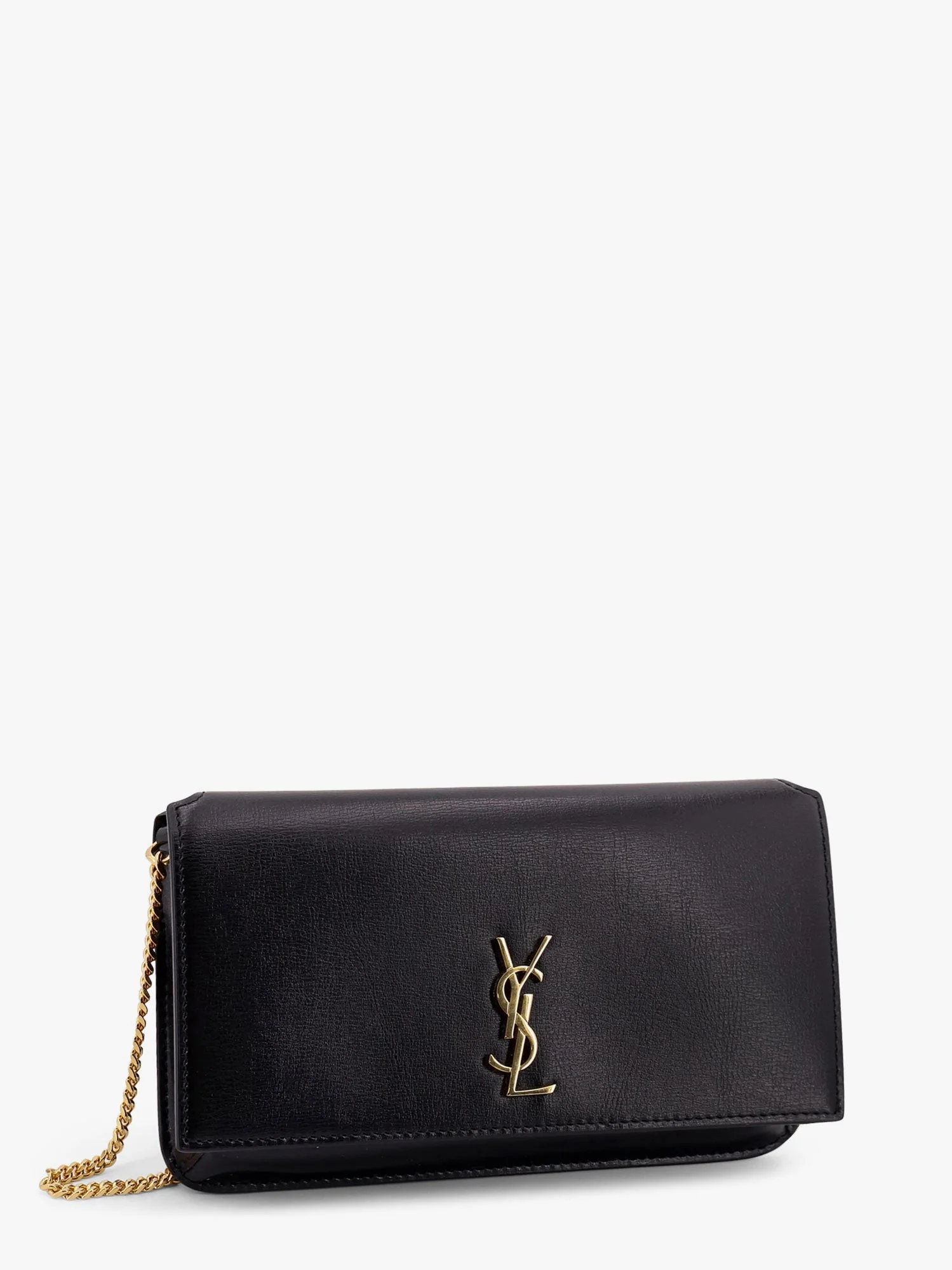 Saint Laurent Leather Shoulder Bag With Cassandre Monogram - Image 3