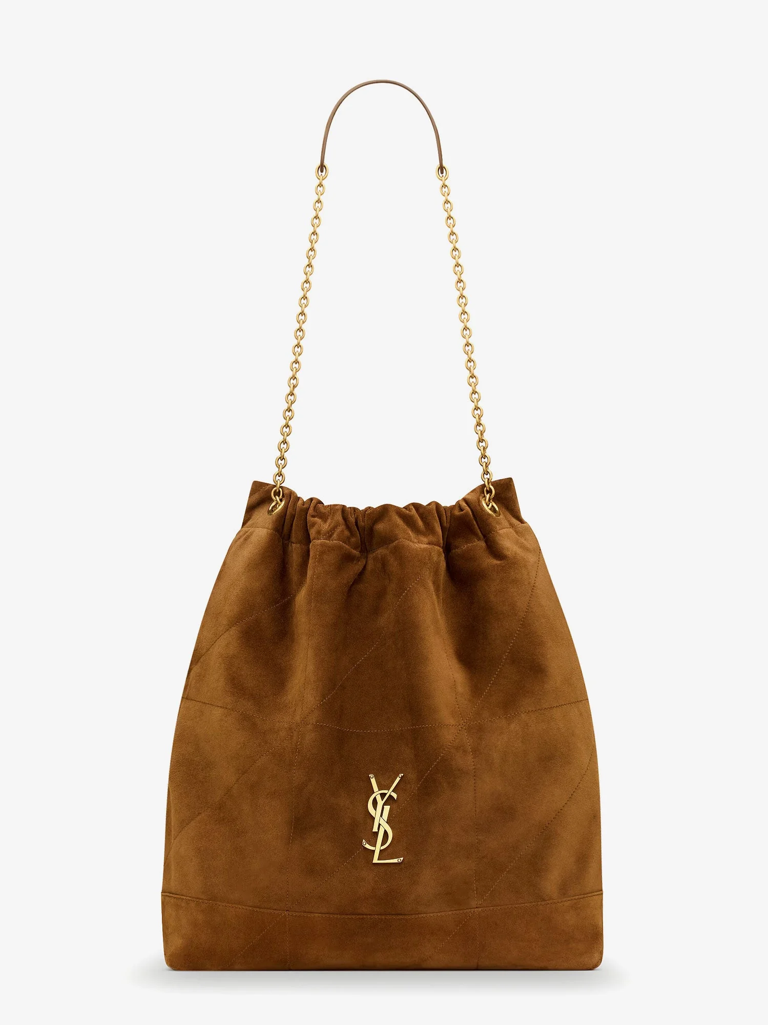 Saint Laurent Pochon Jamie Large Suede Shoulder Bag