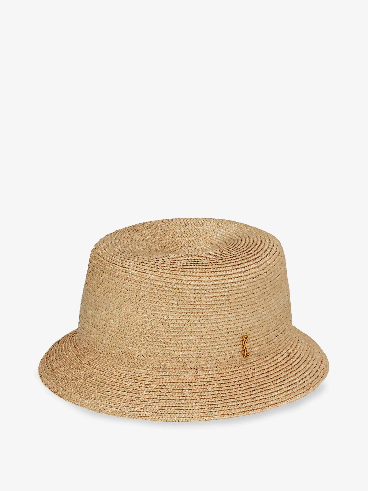 Saint Laurent Raffia Fedora Hat - Image 2
