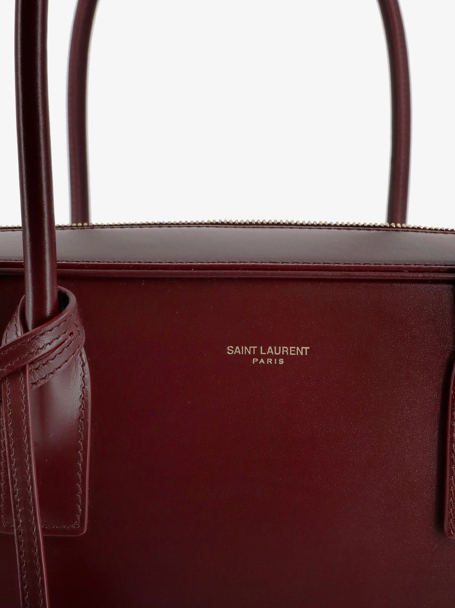 Saint Laurent Sac De Jour In Box Leather Handbag With Metal Padlock Detail - Image 10
