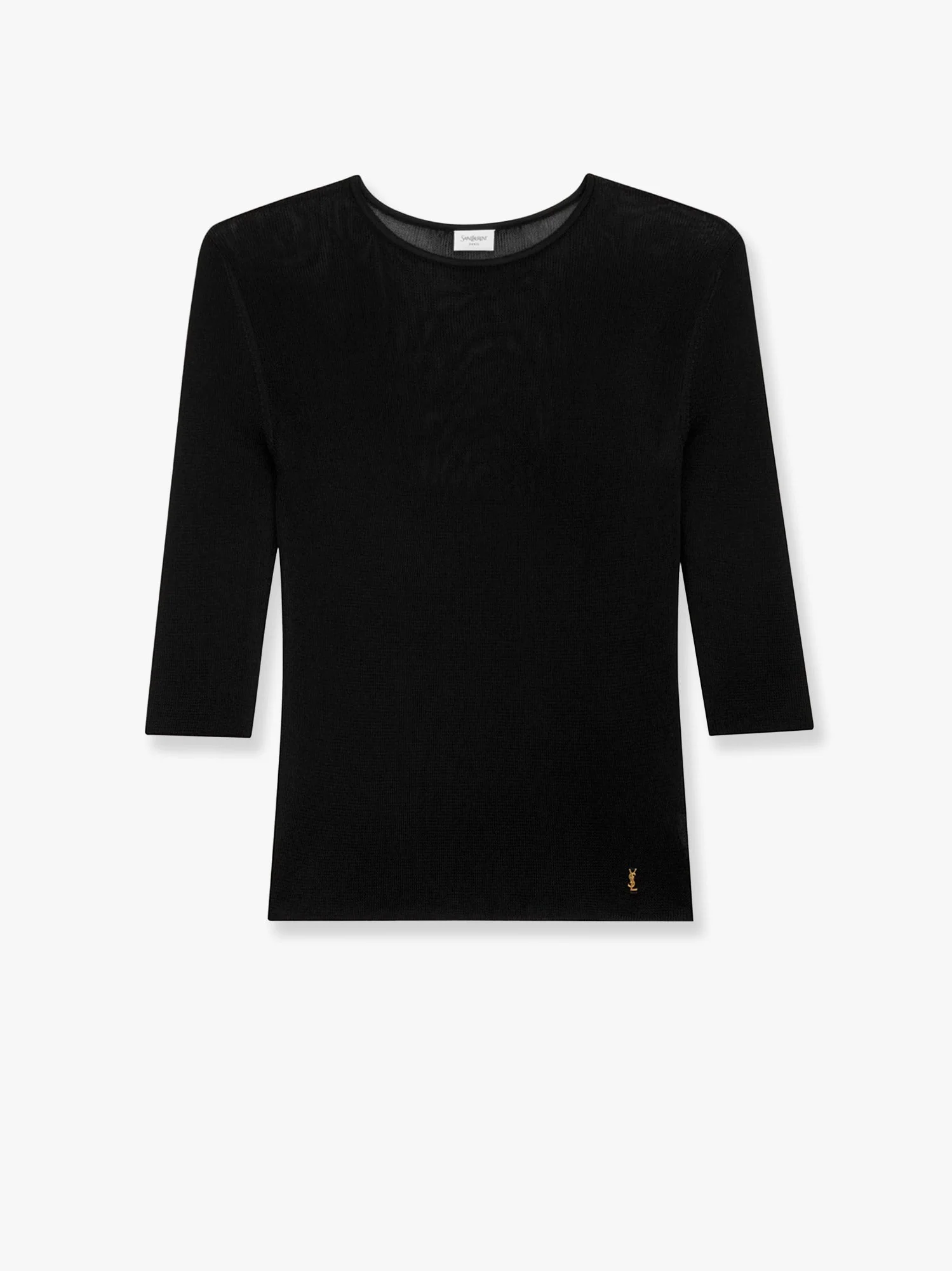 Saint Laurent Semi-Sheer Certified Viscose Knitted Top - Image 9