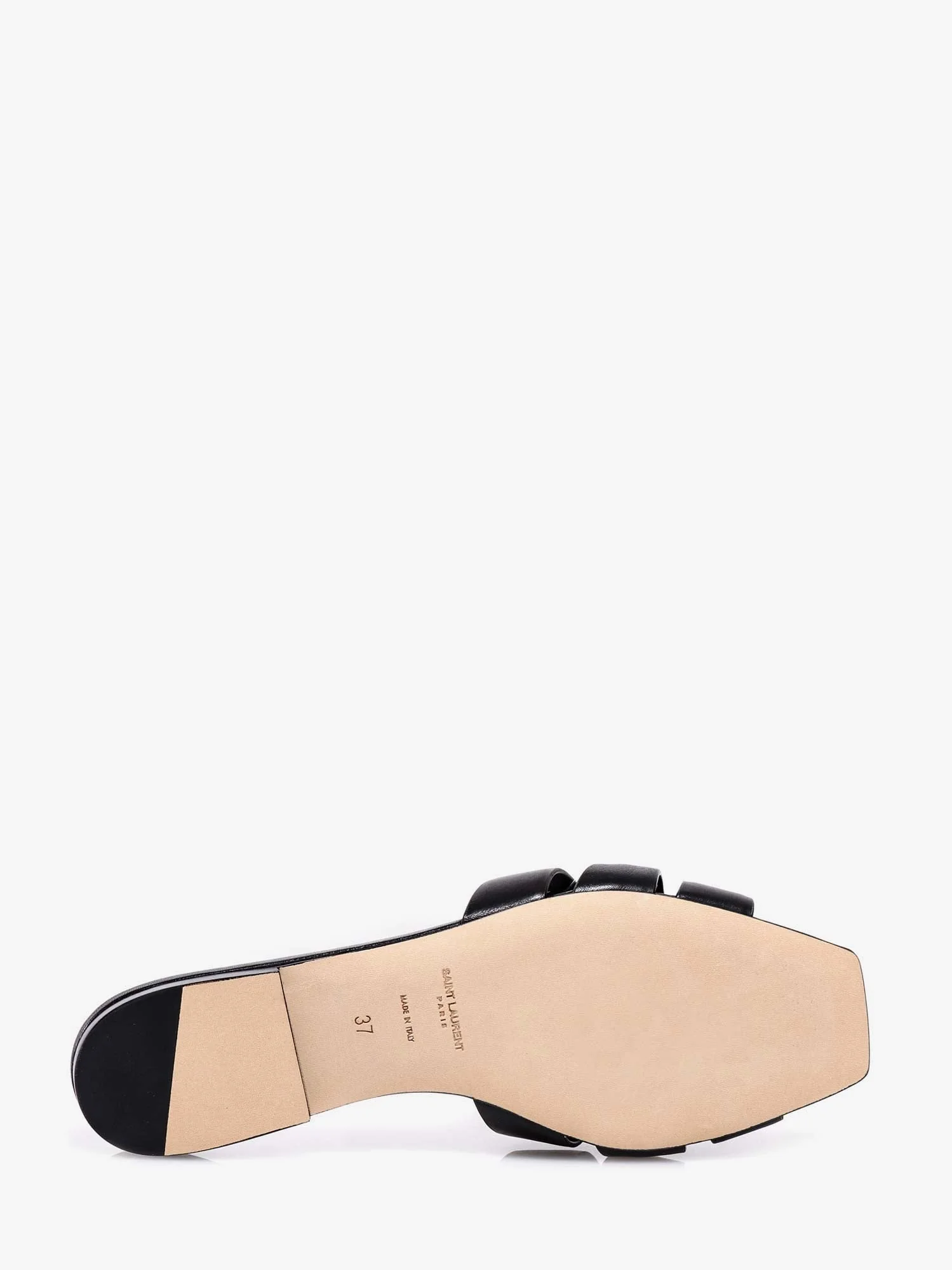 Saint Laurent Tribute 05 Leather Nu Pieds Flat Sandals - Image 4