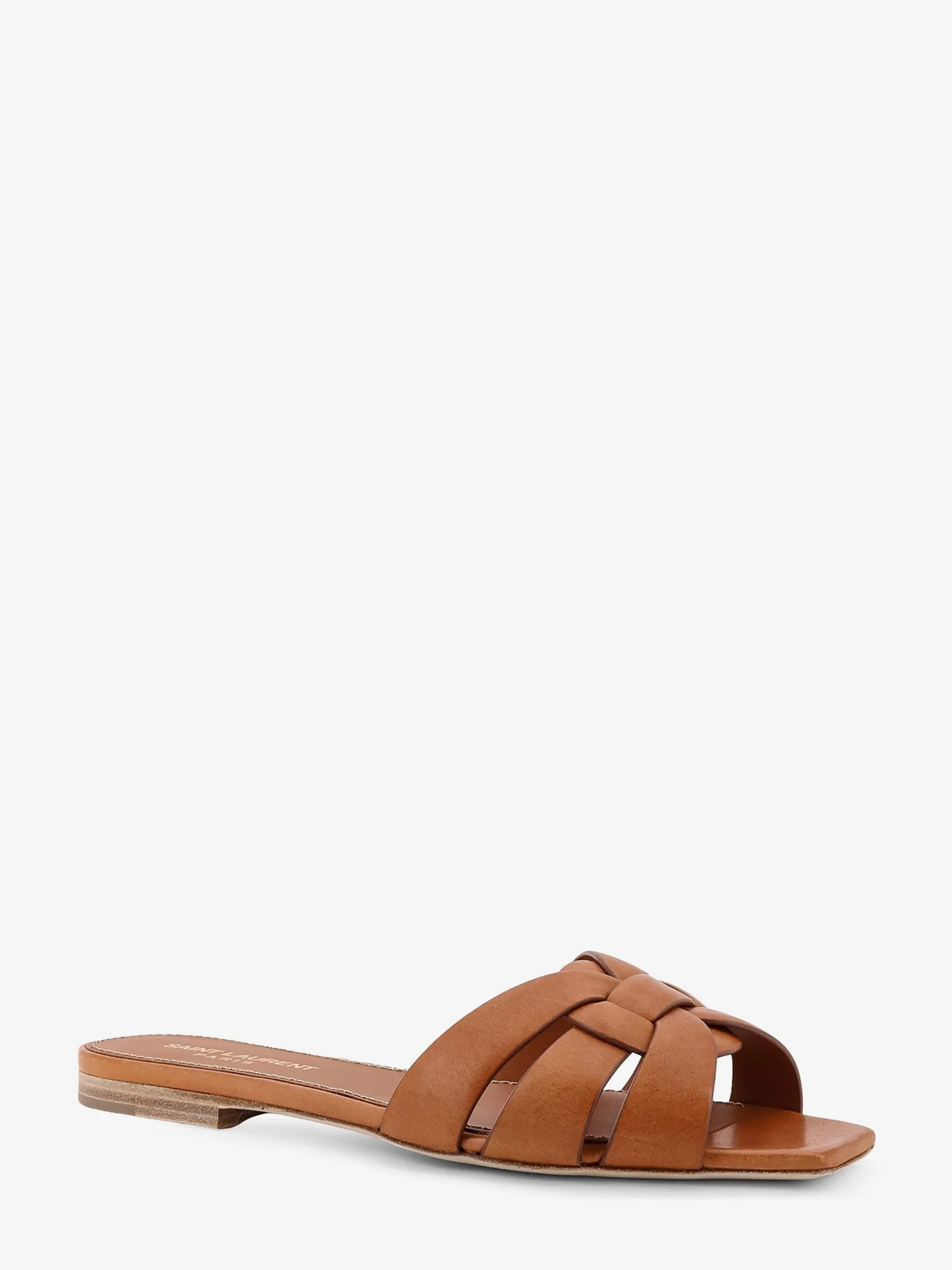 Saint Laurent Tribute 05 Leather Nu Pieds Flat Sandals - Image 6