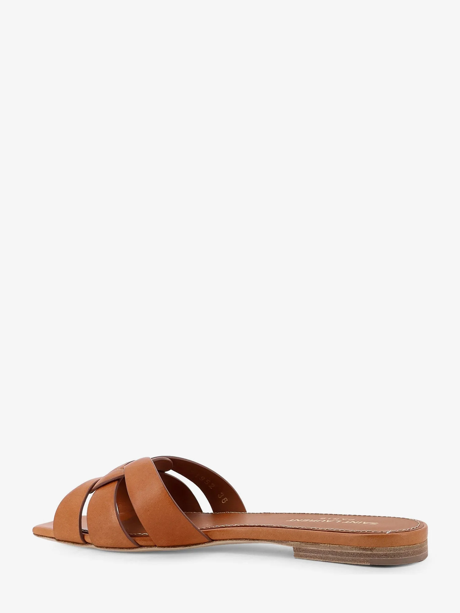Saint Laurent Tribute 05 Leather Nu Pieds Flat Sandals - Image 7