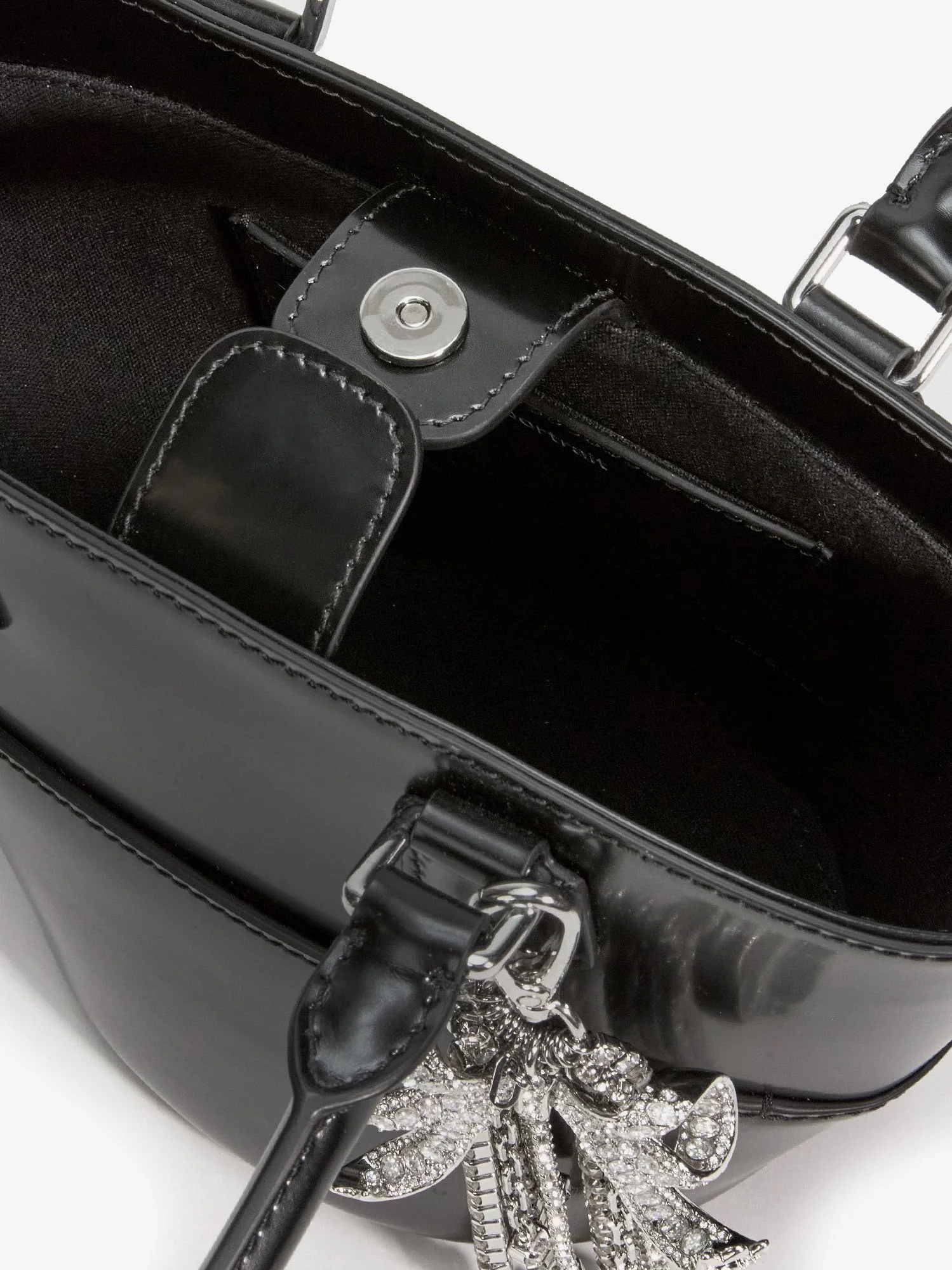 Self Portrait Leather Shoulder Bag With Charms - Image 5