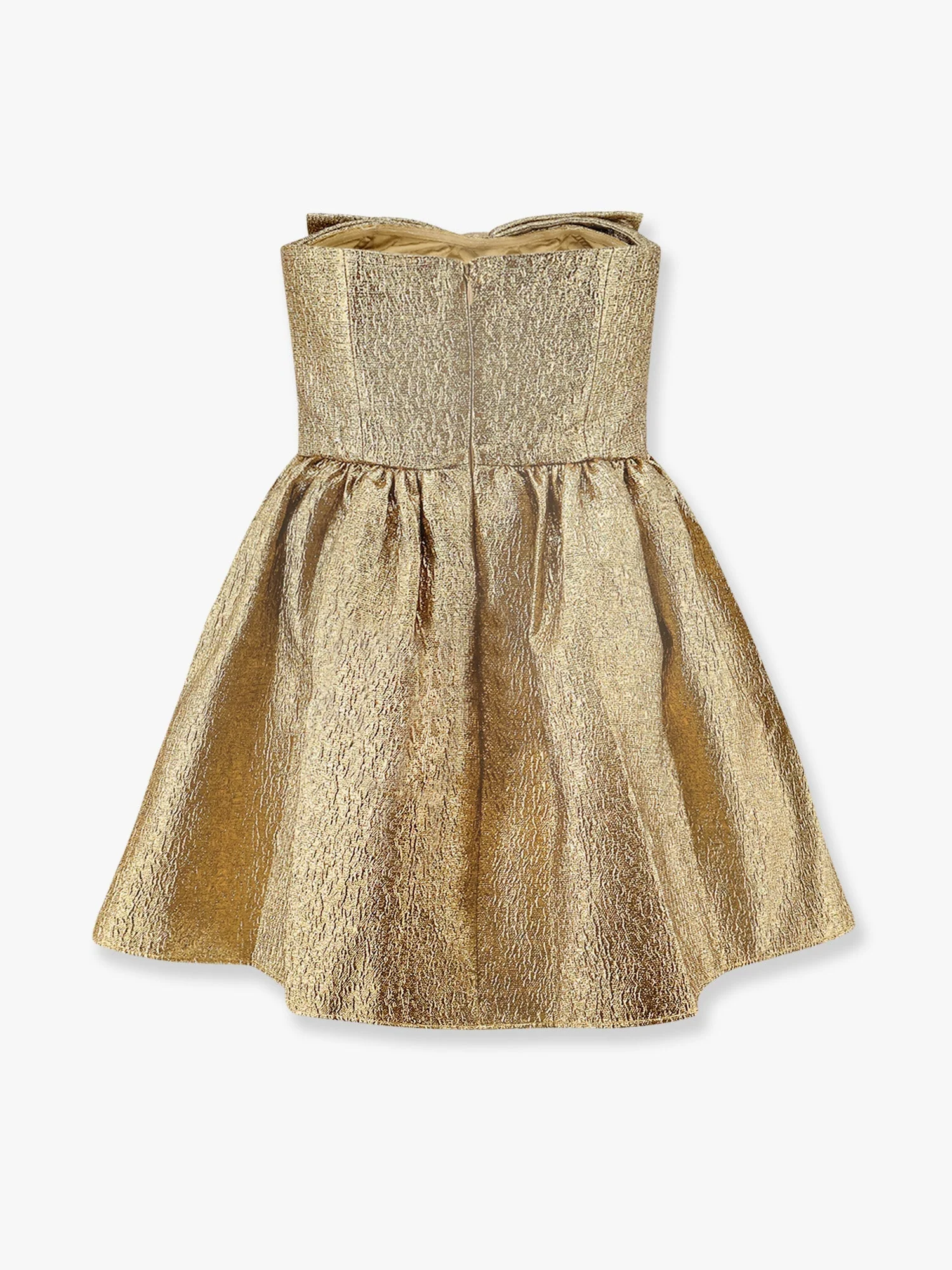 Self Portrait Metallic Fibre Fabric Mini Dress - Image 5
