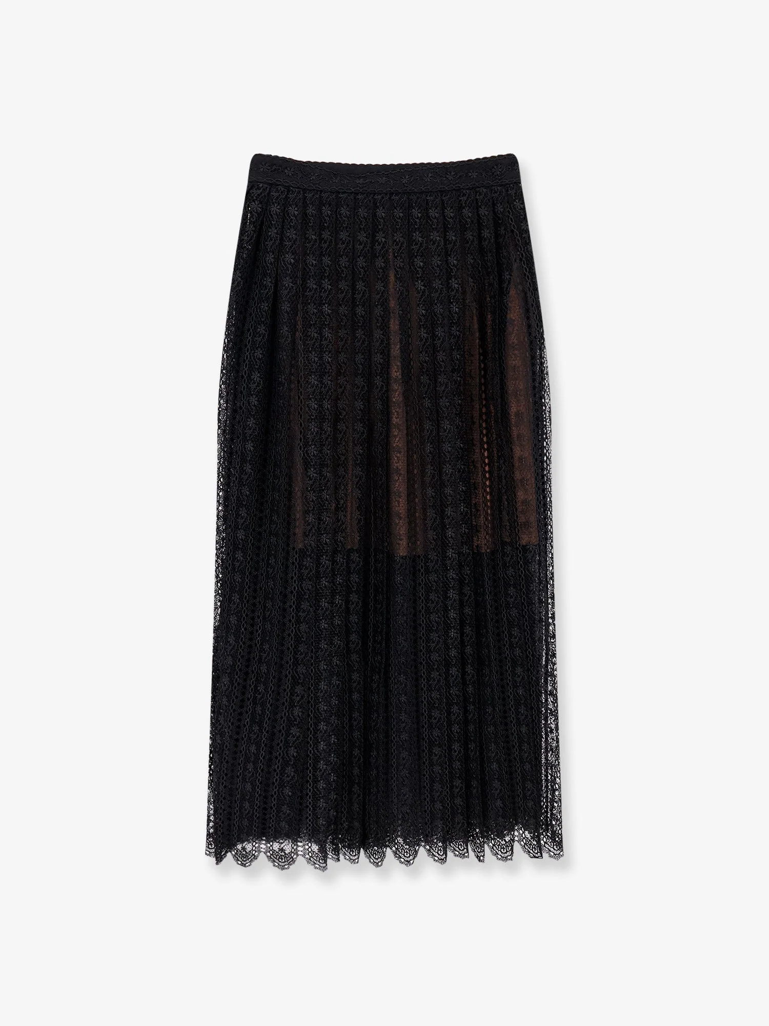 Self Portrait Organdis And Lace Skirt - Image 2