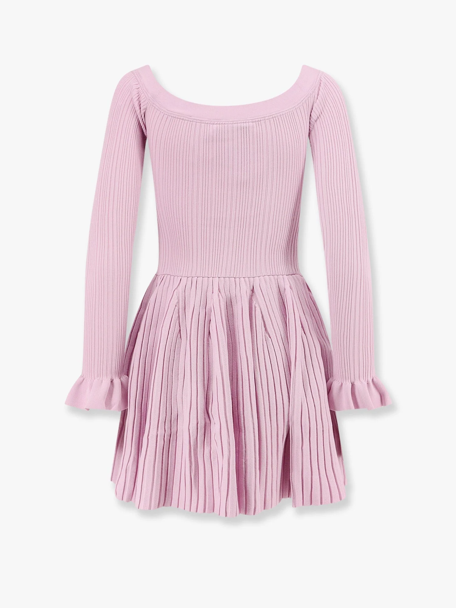 Self Portrait Ribbed Knit Mini Dress With Jewel Buttons - Image 5