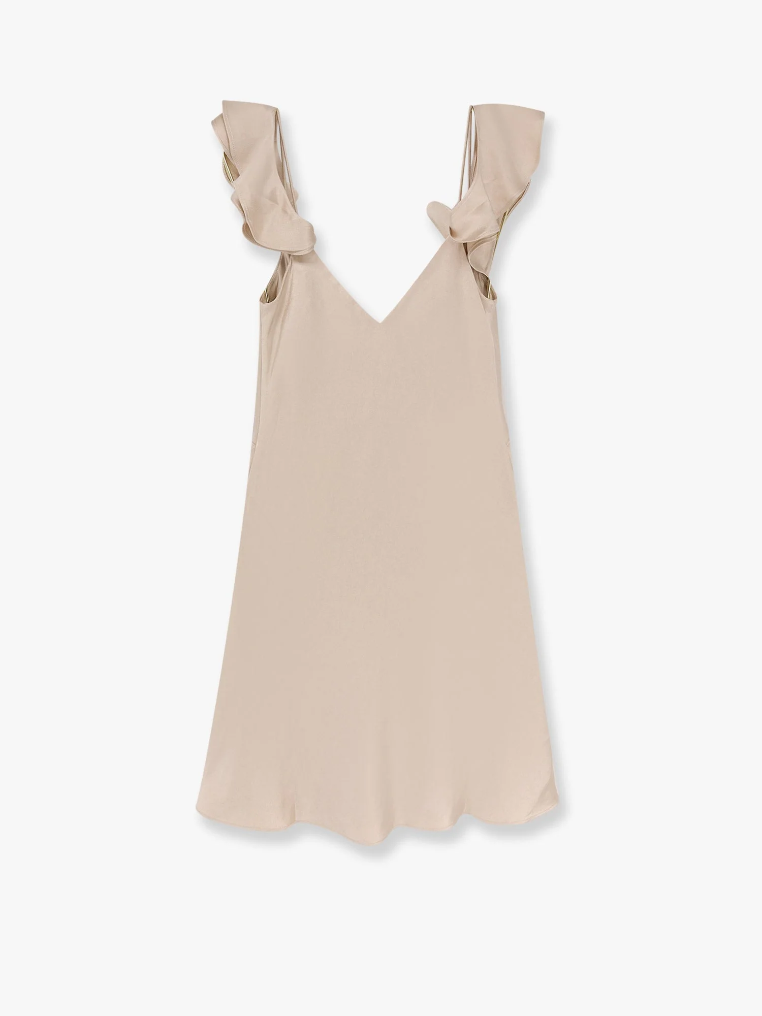 Self Portrait Satin Mini Dress With Floral Etails - Image 5