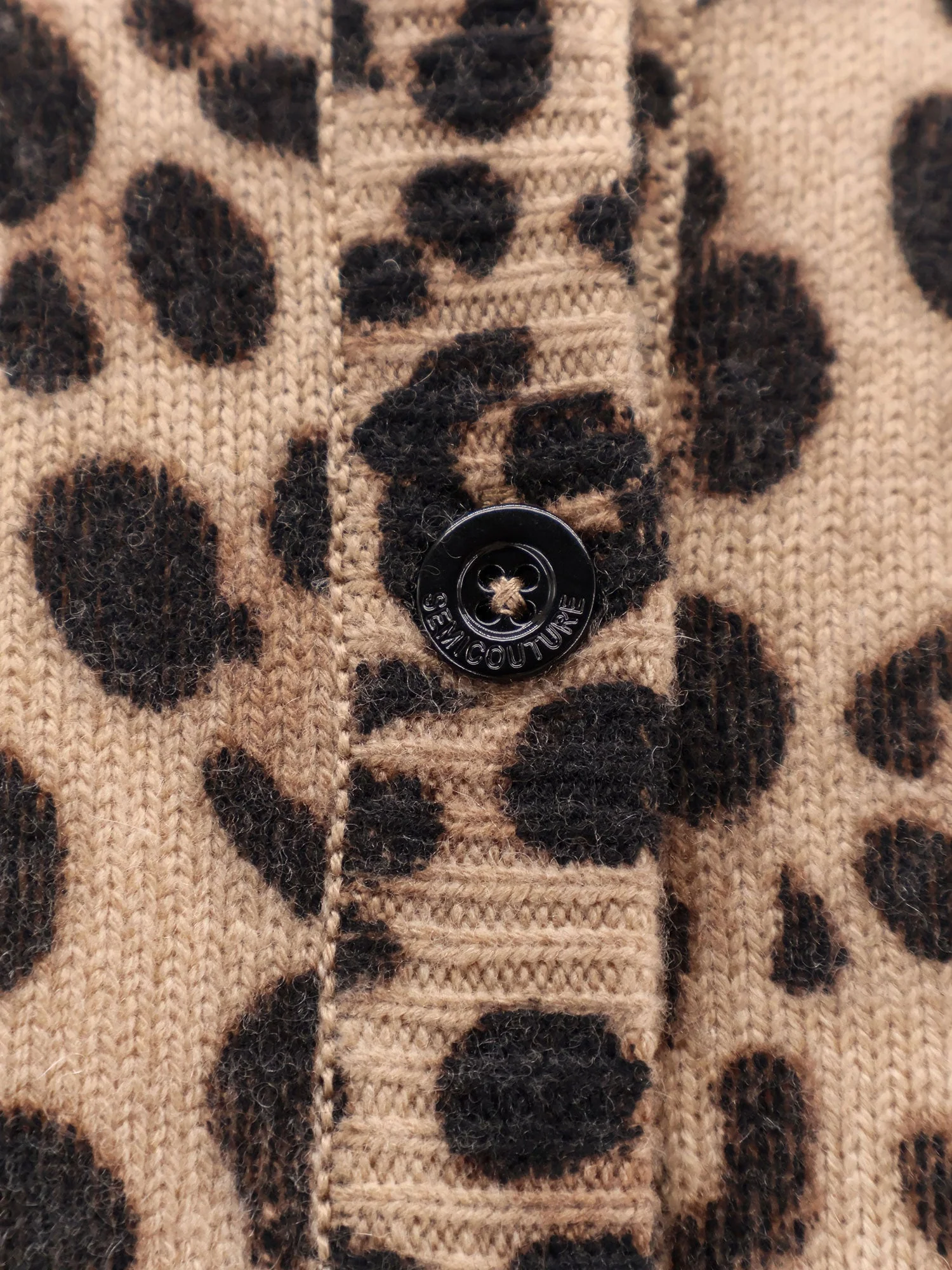 Semicouture Virgin Wool And Cashmere Cardigan - Image 3