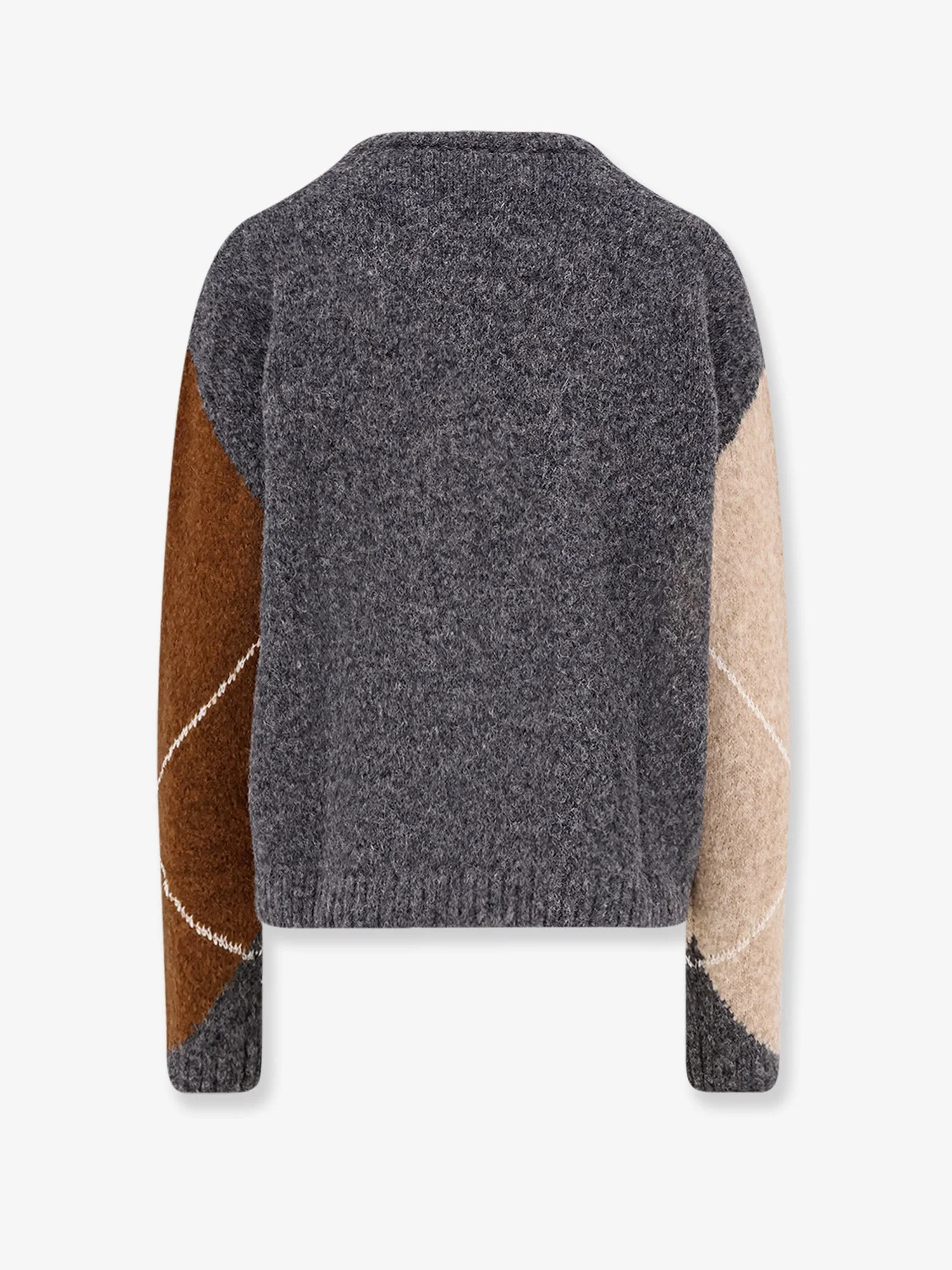 Semicouture Wool And Alpaca Blend Diamond-Patterned Sweater - Image 2