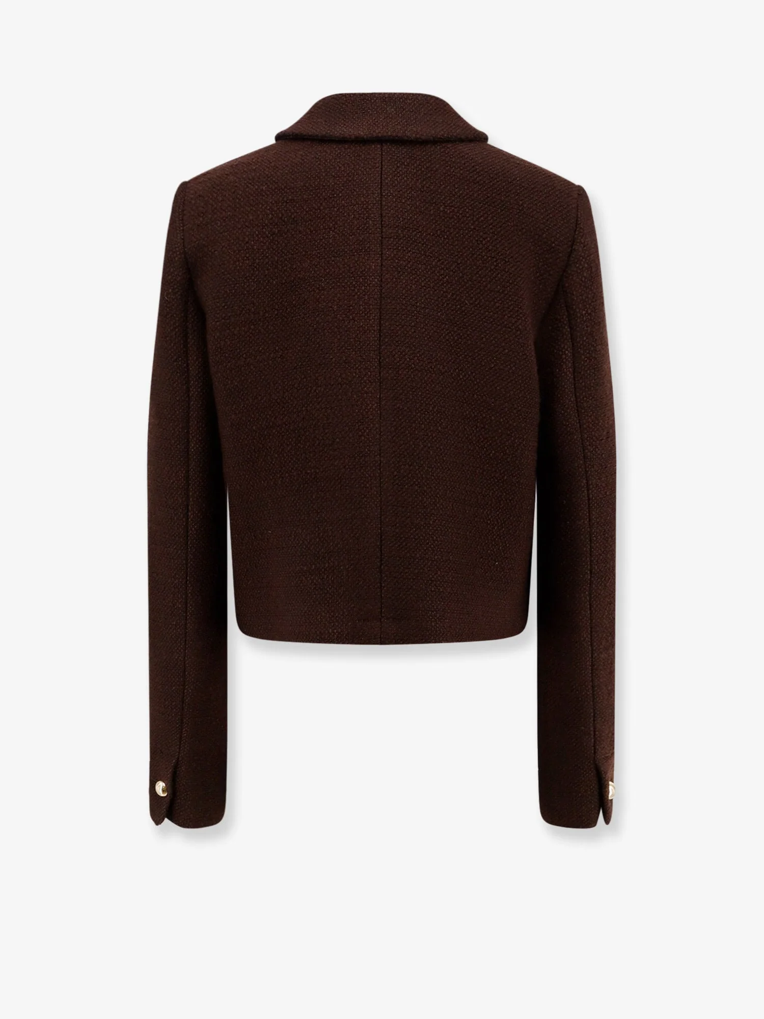 Semicouture Wool Blend Blazer With Metal Buttons - Image 2