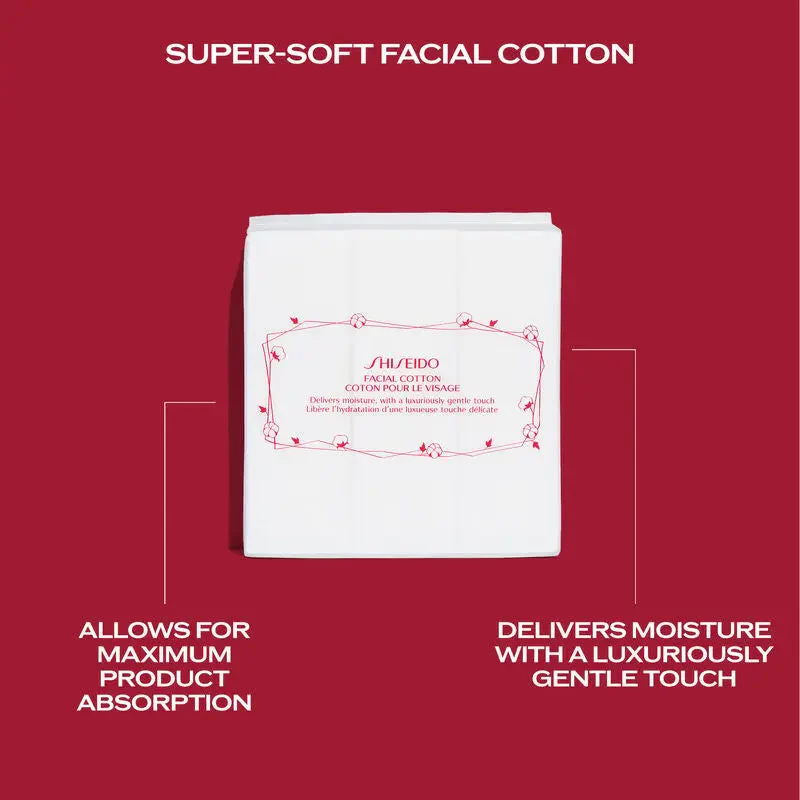 Shiseido Facial Cotton - Luxuriously Soft Face Cotton Wipes - Image 5