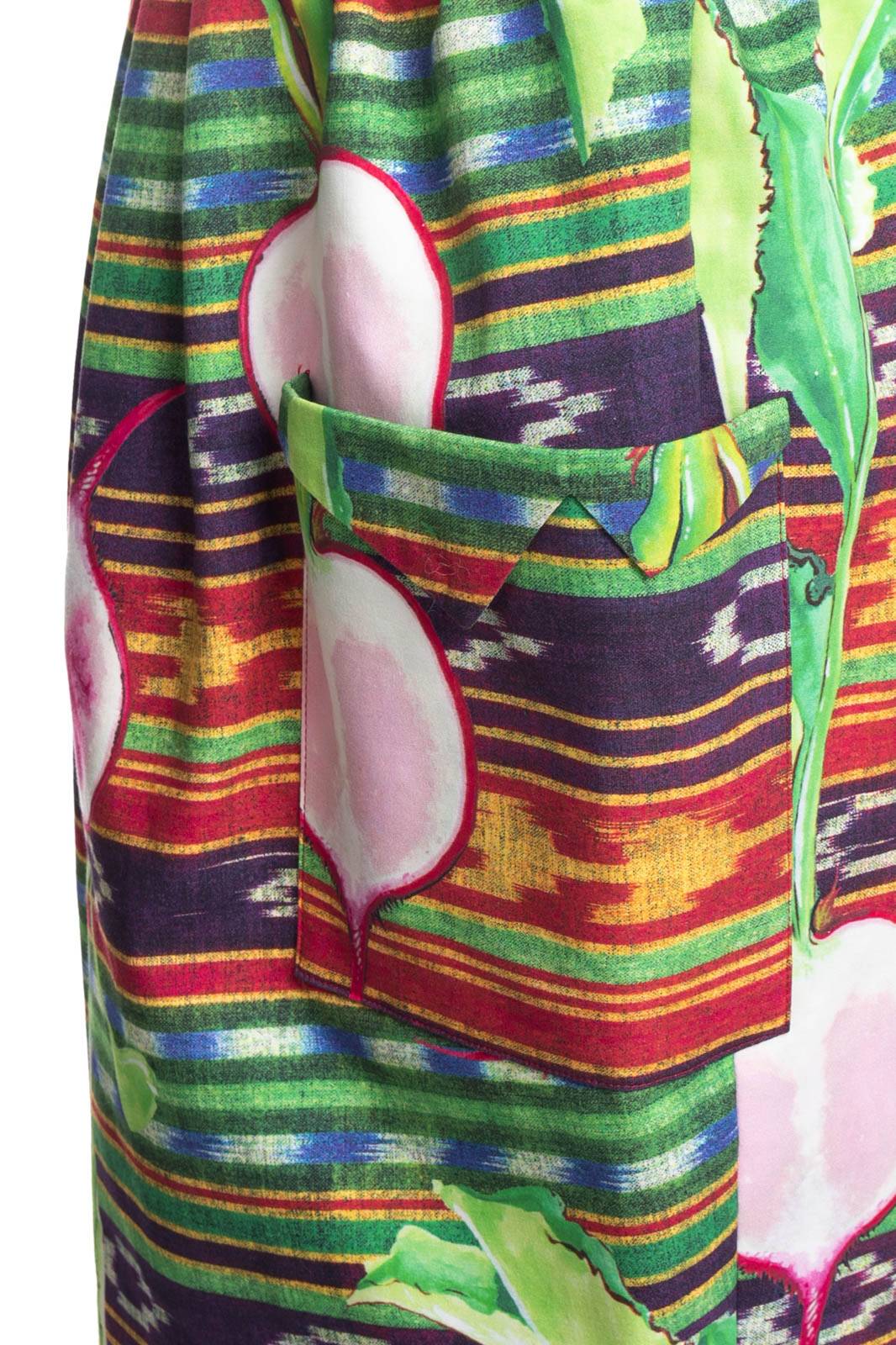 Stella Jean Radish Print Fit And Flare Dress - Image 4