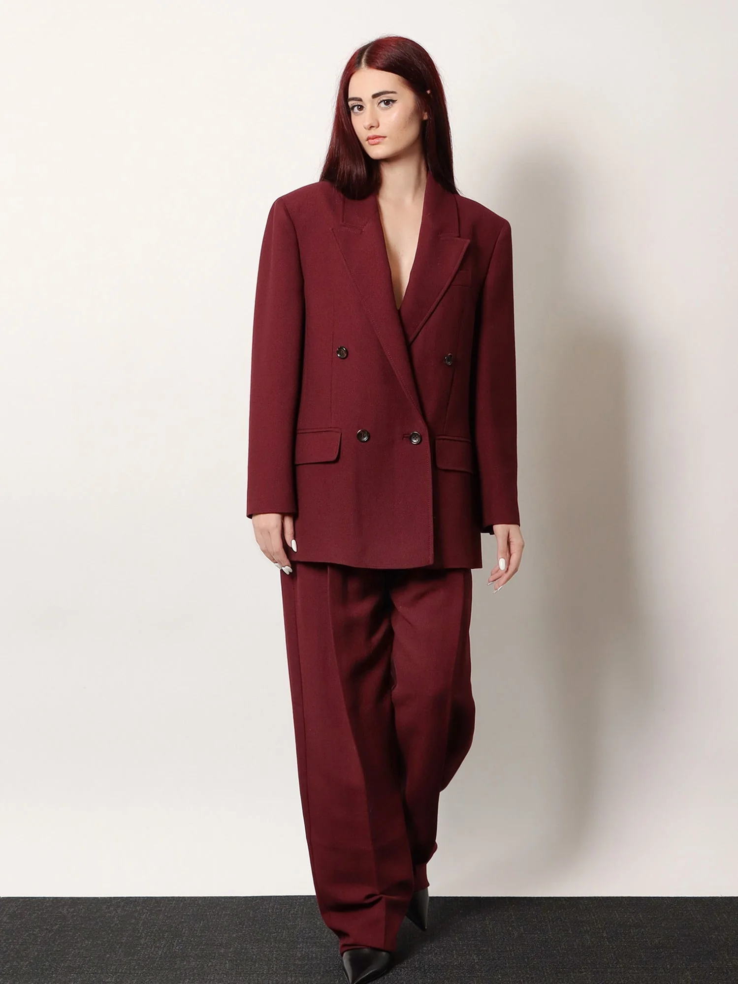 Stella Maxwell X Marella Double-Breasted Wool Blend Blazer - Image 2