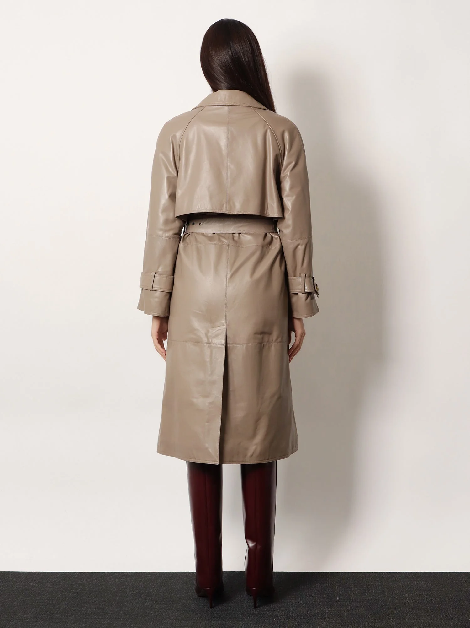 Stella Maxwell X Marella First Class Leather Trench With Padding - Image 3