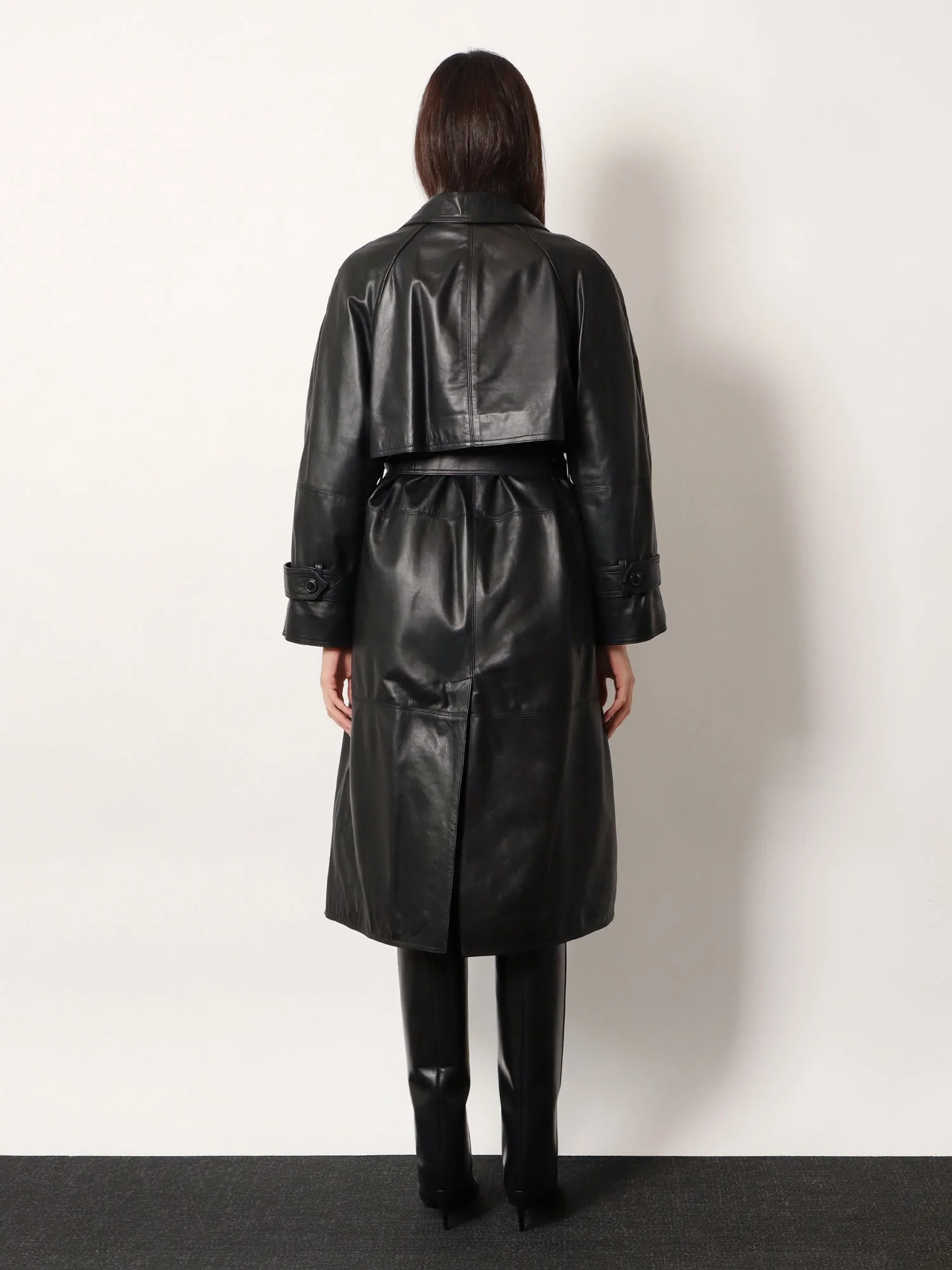 Stella Maxwell X Marella First Class Leather Trench With Padding - Image 8