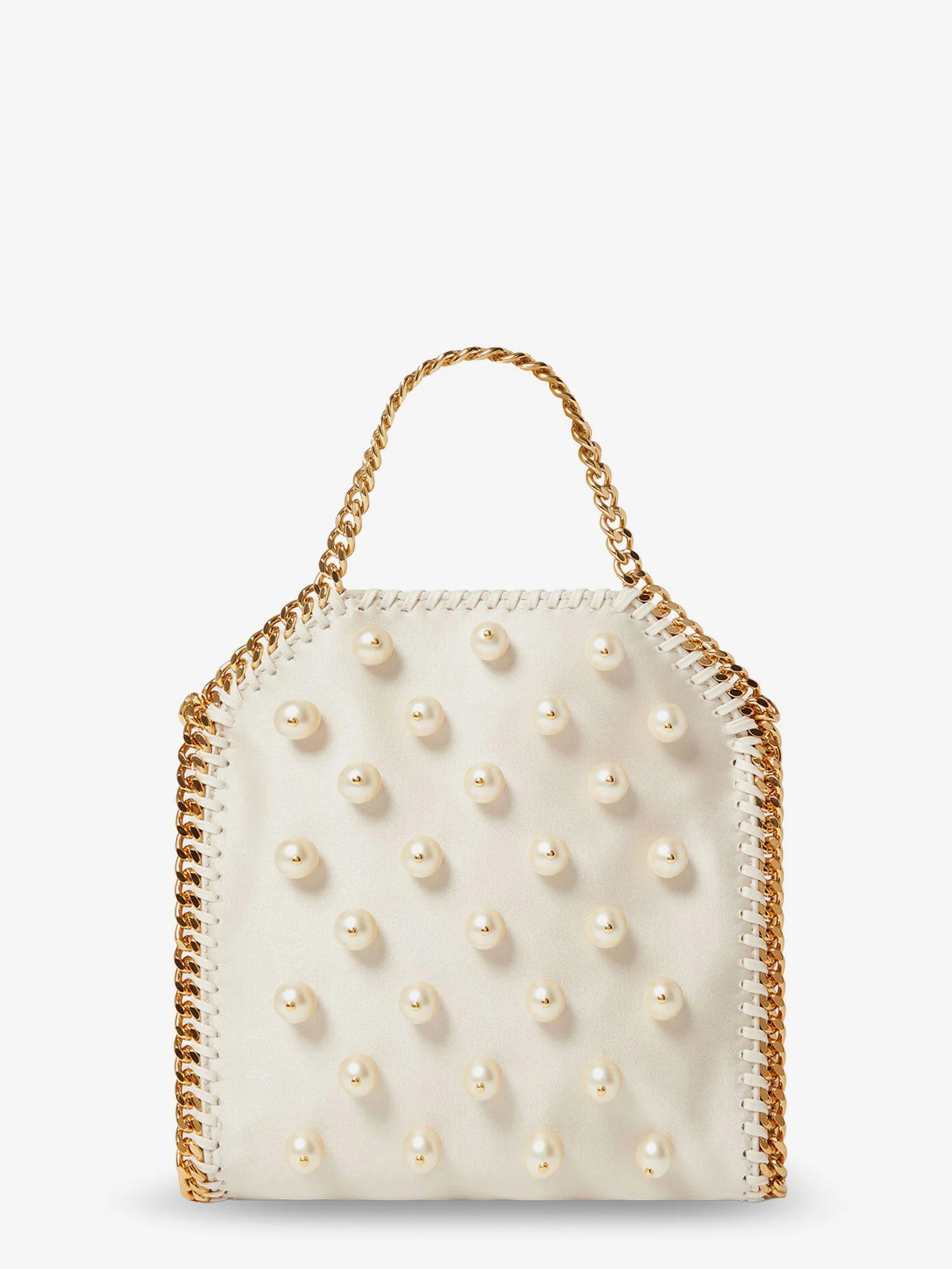 Stella Mccartney Falabella Satin Crossbody Bag With Vegan Pearl Detail - Image 2