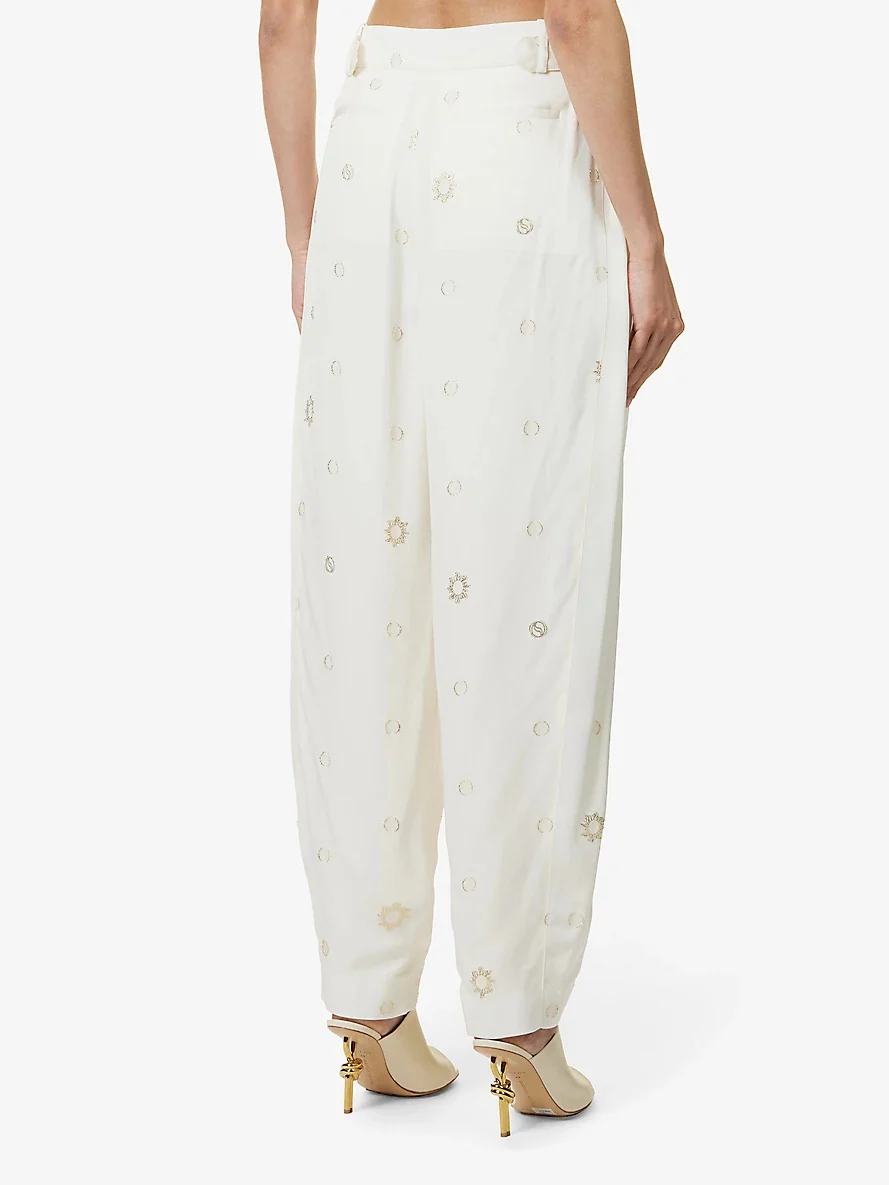 Stella McCartney Foil Dot Banana Leg Trousers - Image 3