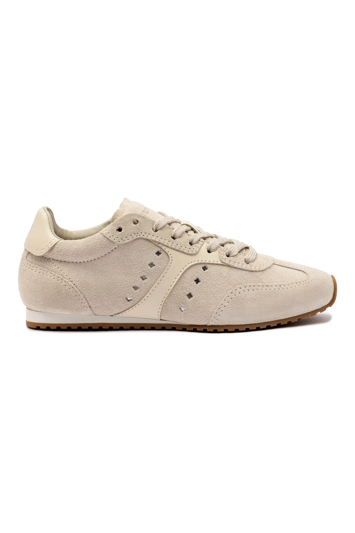Larroude Stella Sneaker In Mushroom Grey
