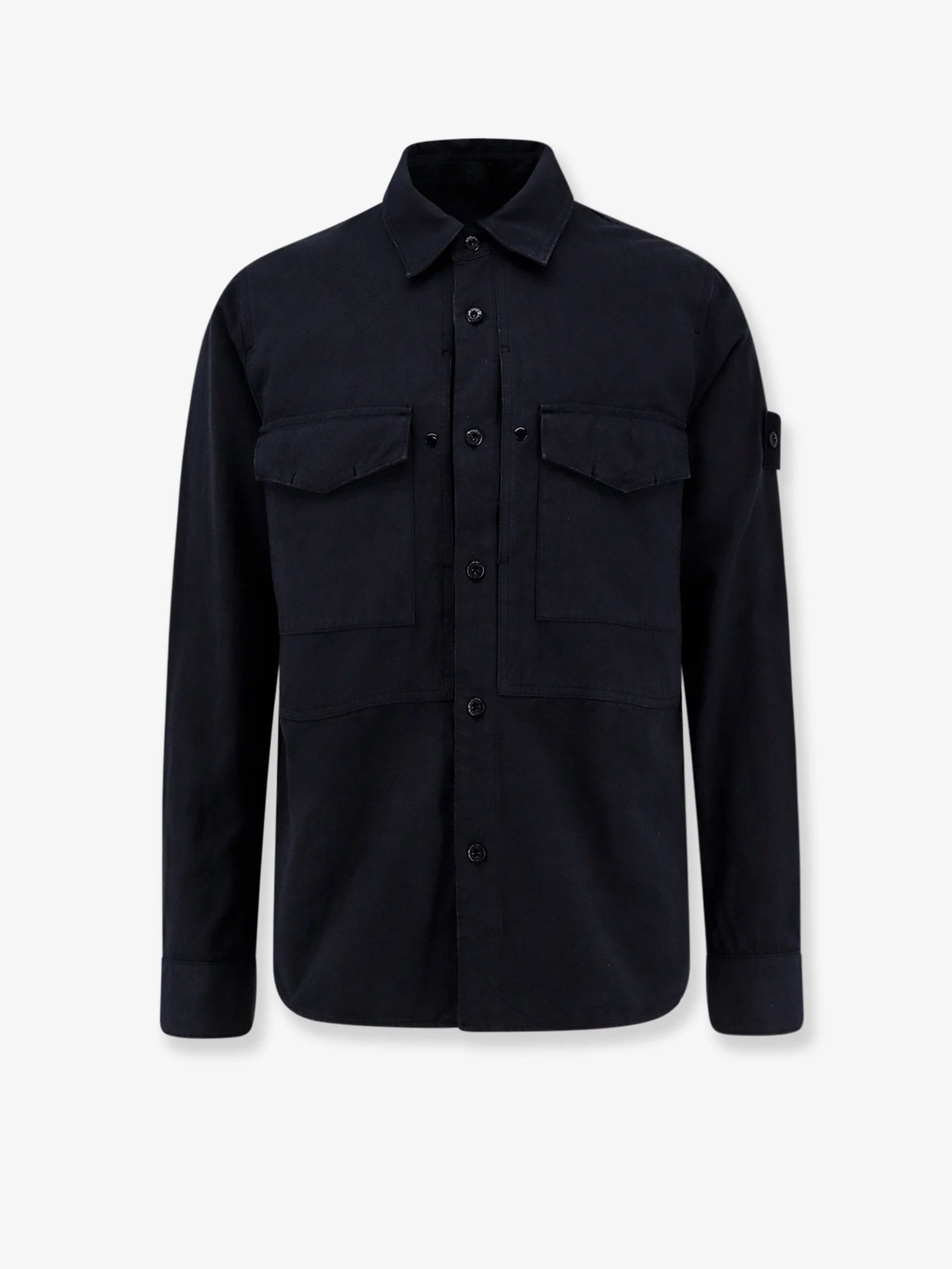 Stone Island Cotton And Linen Shirt