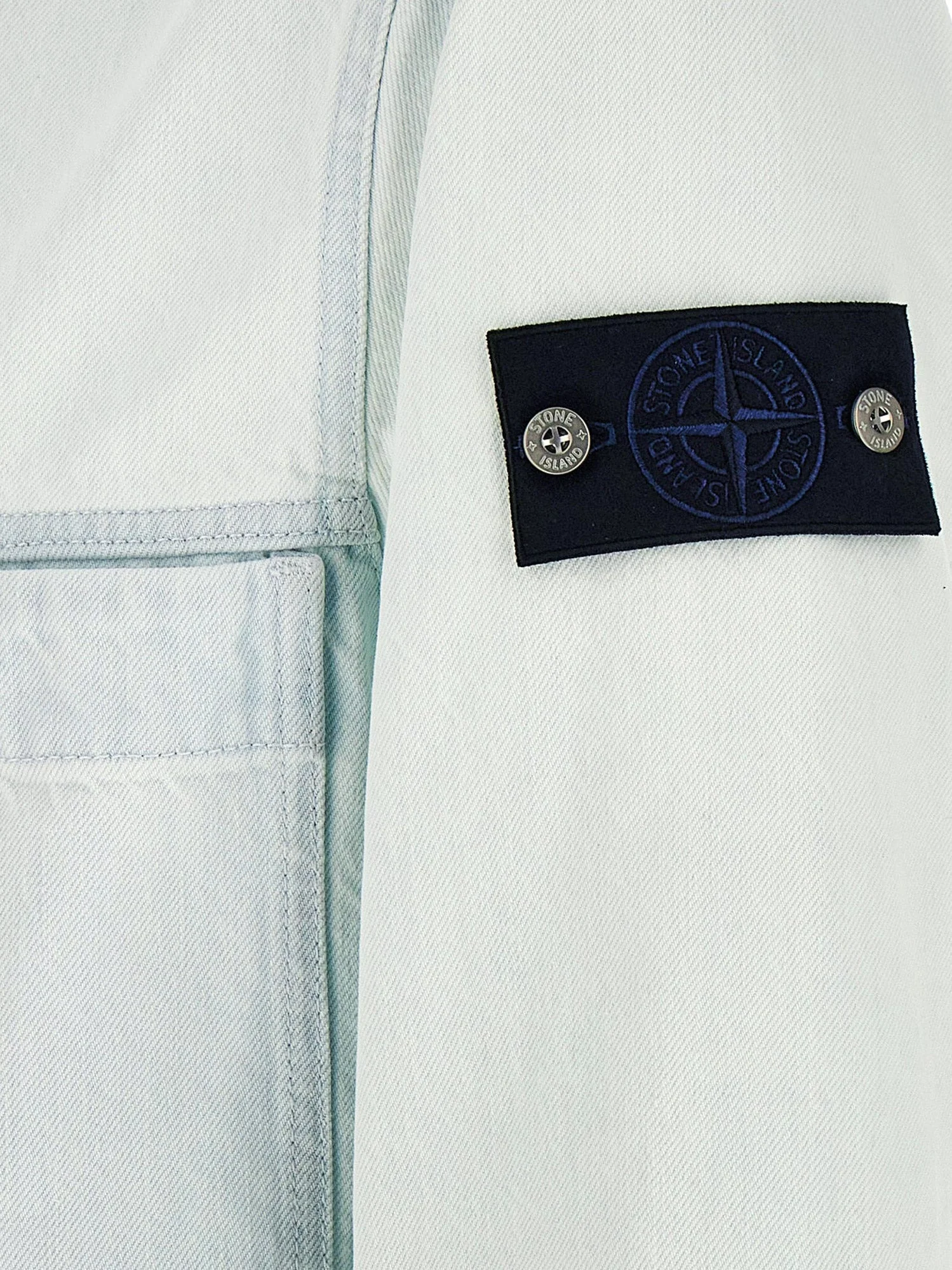 Stone Island Denim Research Indigo Denim Ultra-Bleached Jacket - Image 6