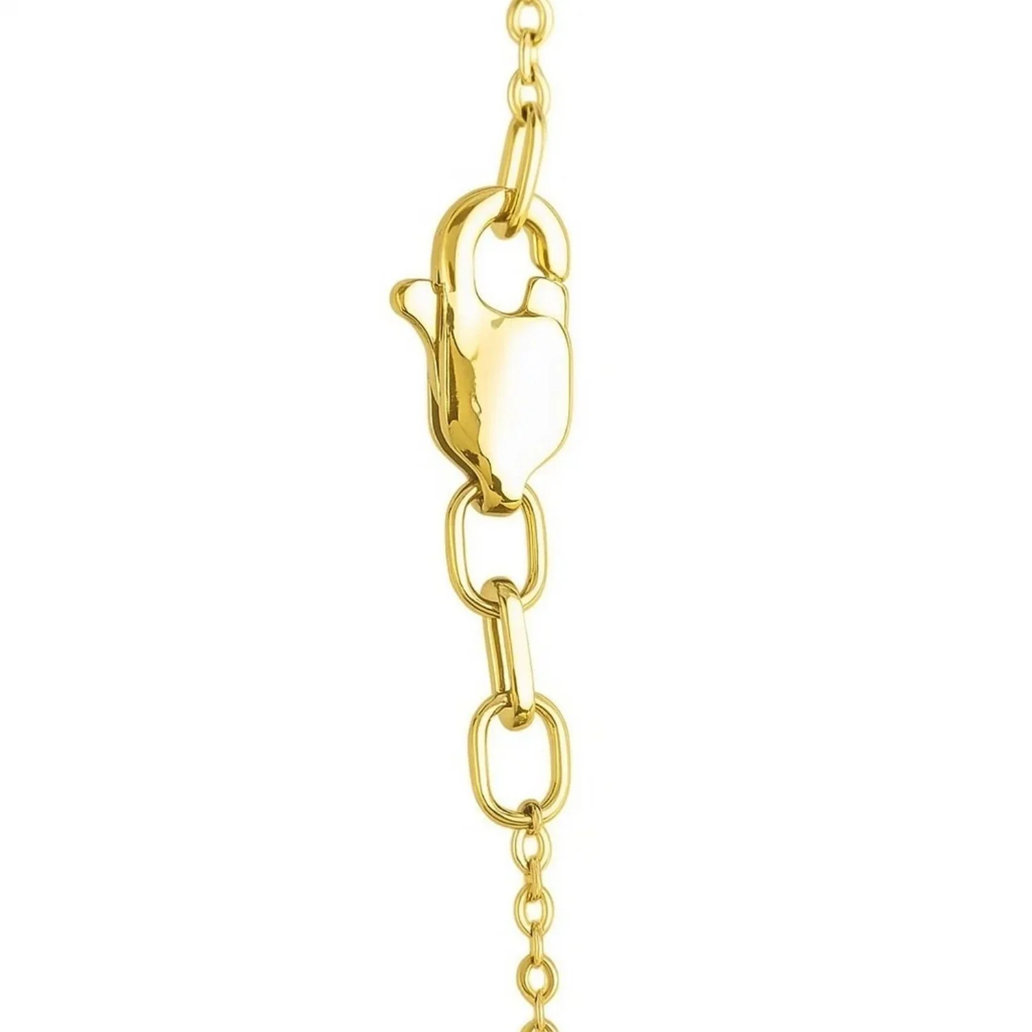 Textured Saturn Bead Necklace in 14K Yellow Gold - Image 6