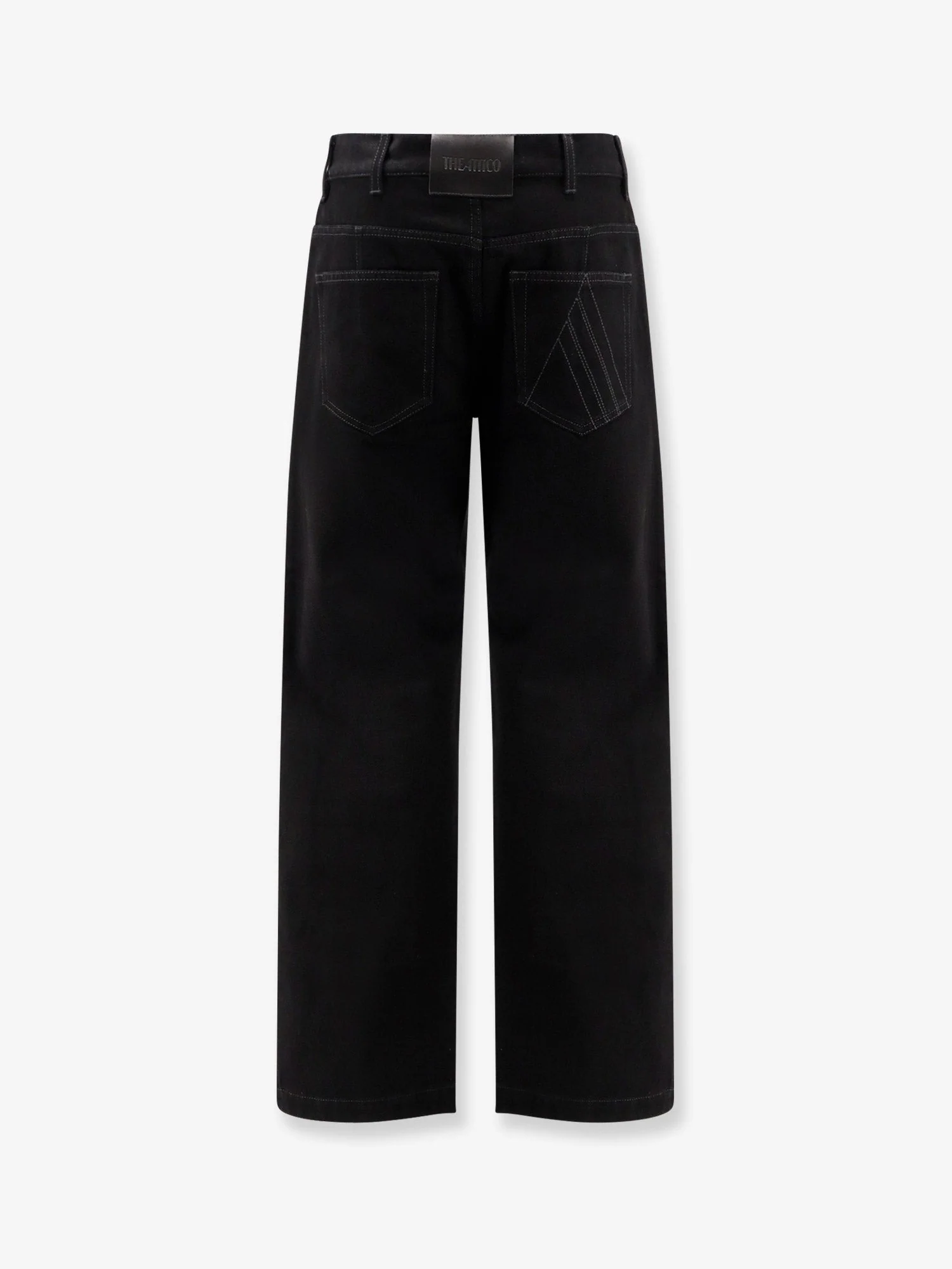 The Attico Black Denim Trousers - Image 4