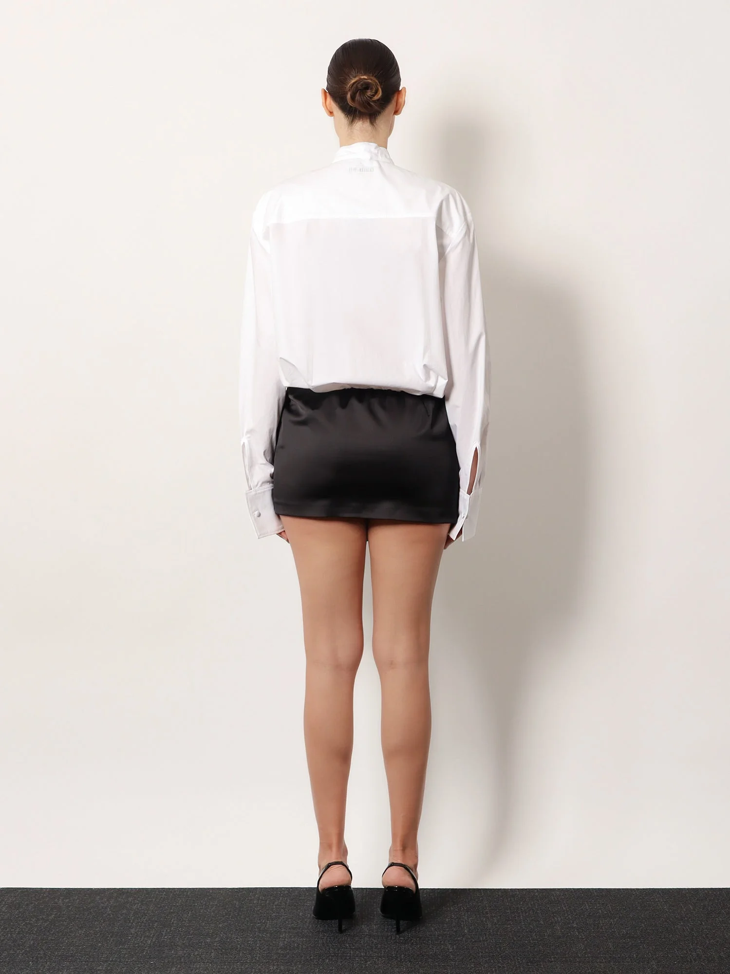 The Attico Black/White Mini Dress - Image 3