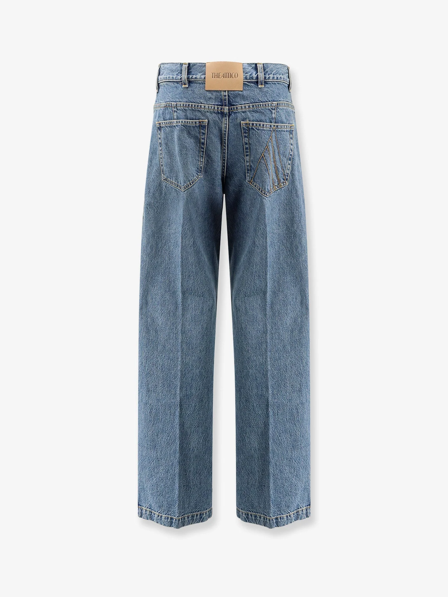 The Attico Jeans With Logo Embroidery - Image 4