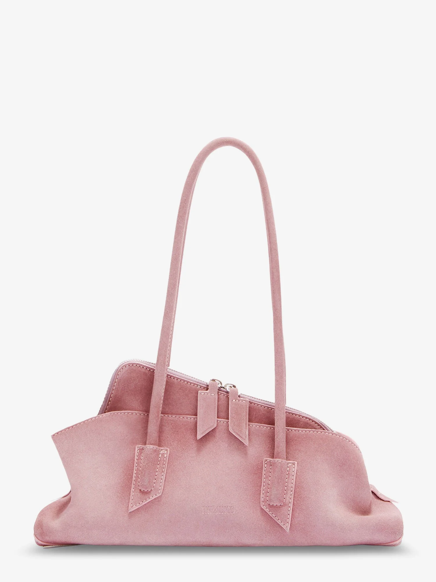 The Attico La Passeggiata Suede Shoulder Bag