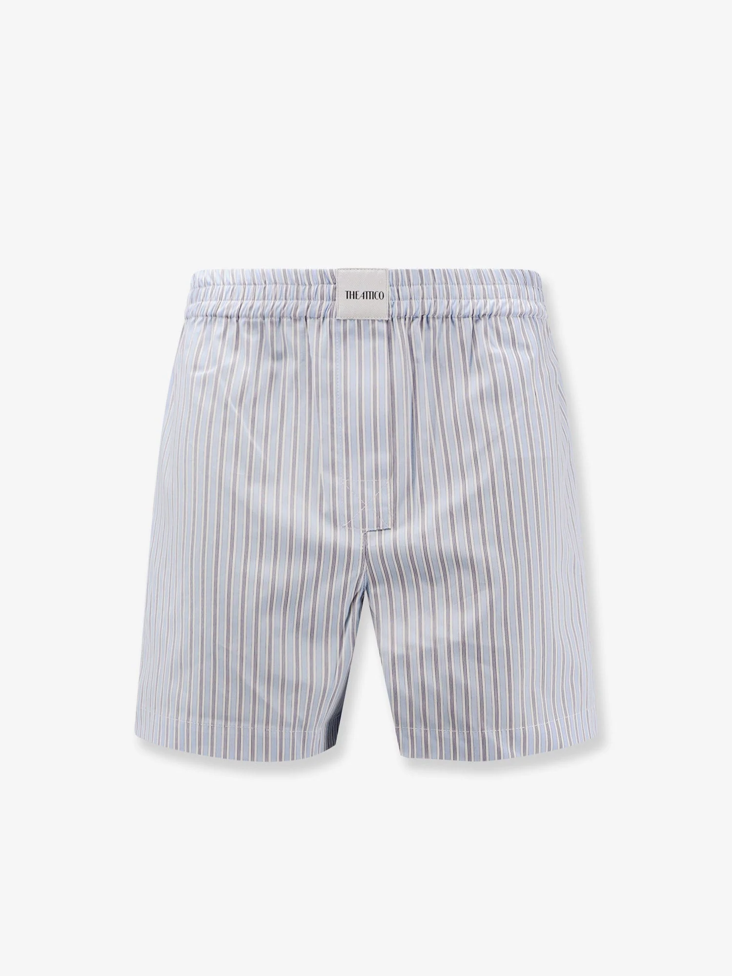The Attico Striped Cotton Shorts